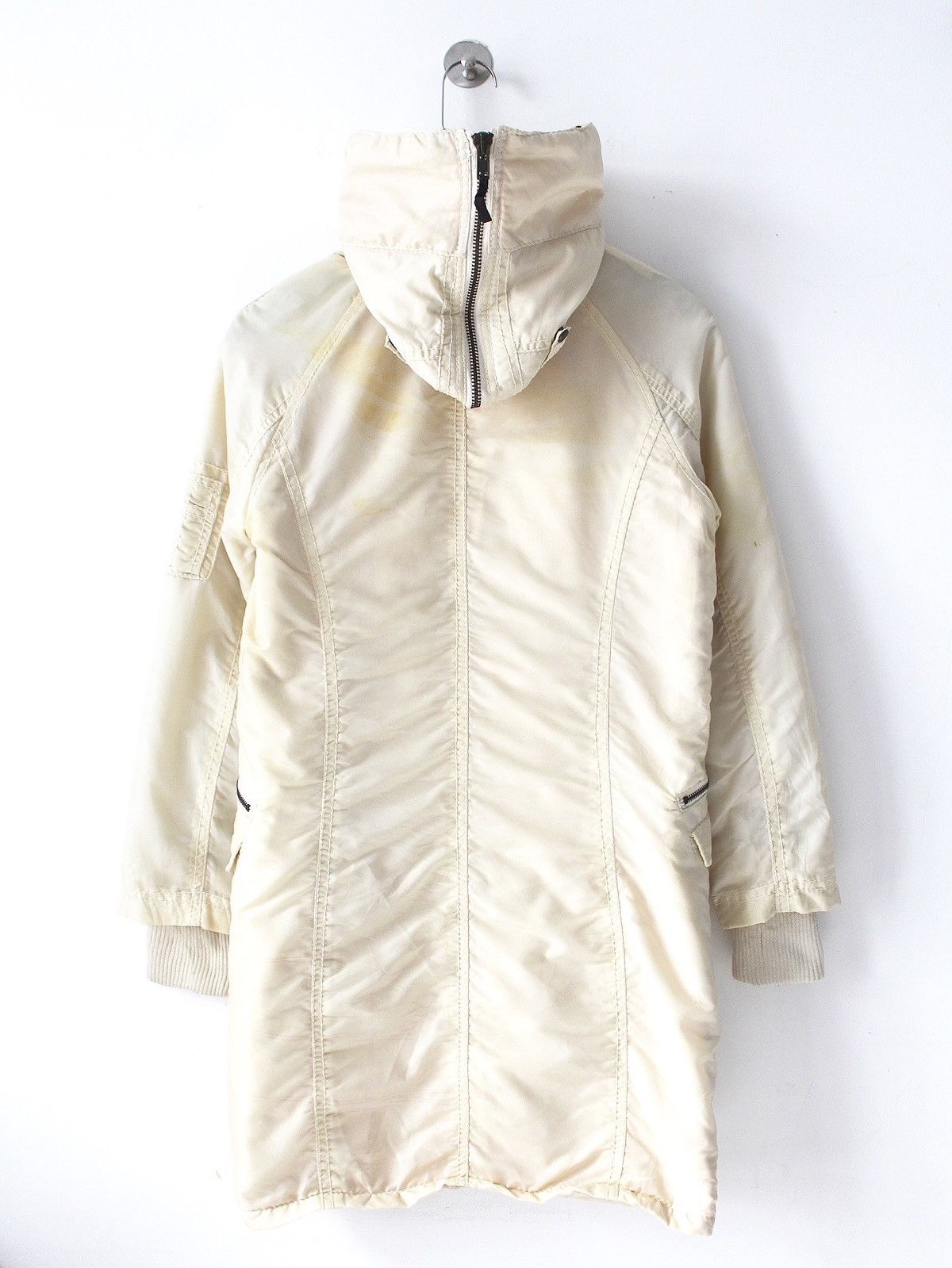 GOA 2000S GOA JAPAN IVORY HOODED FISHTAIL PARKA SHERPA LINED Size US S / EU 44-46 / 1 - 2 Thumbnail