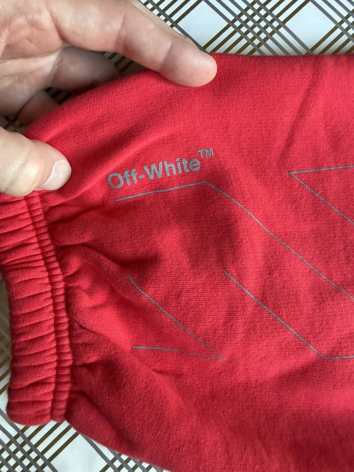 Off-White Off-White FW19/20 Red Sweatpants Size US 33 - 6 Thumbnail