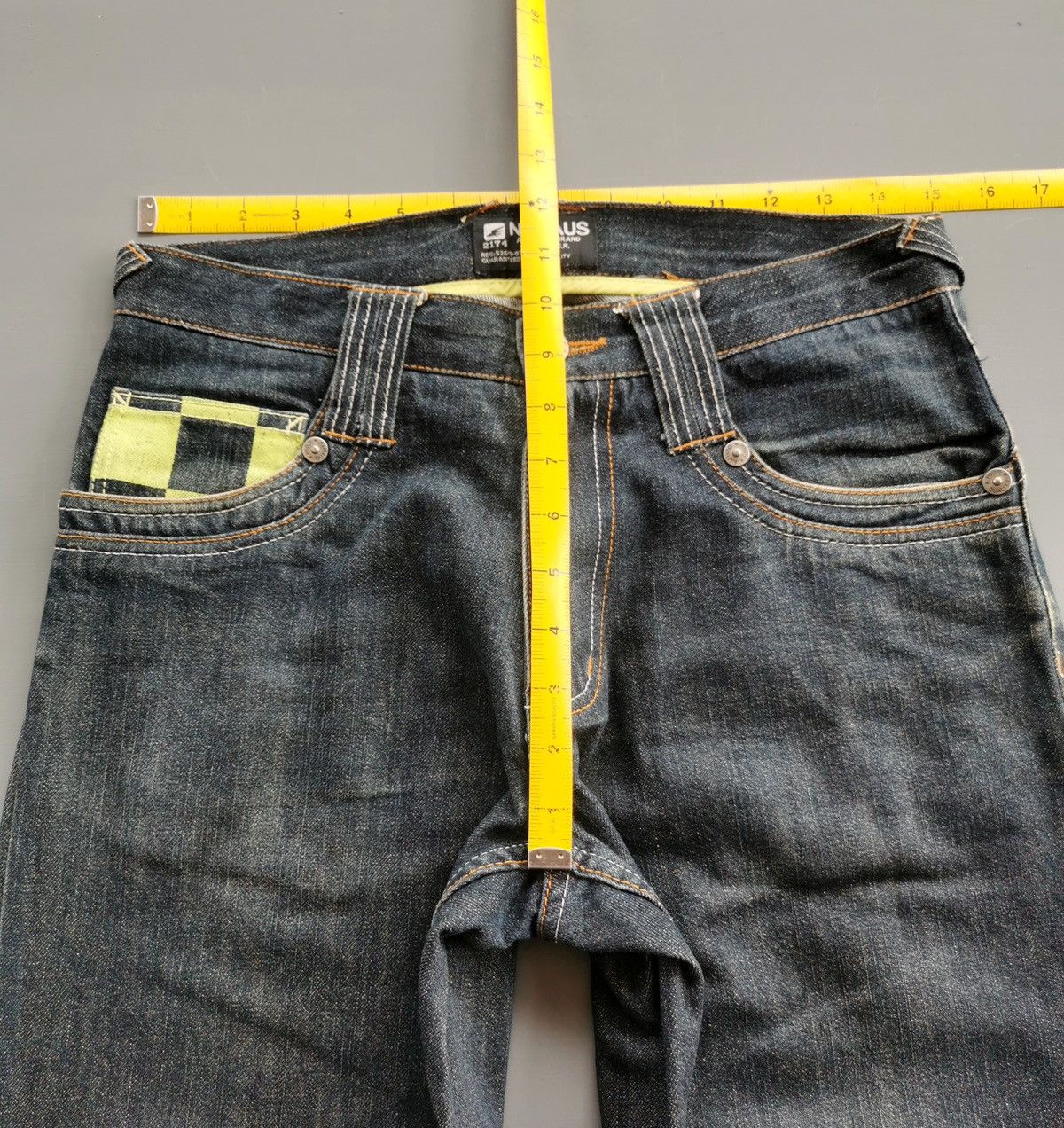 Japanese Brand Nylaus Japan Checkered Denim Jeans Size US 30 / EU 46 - 9 Thumbnail