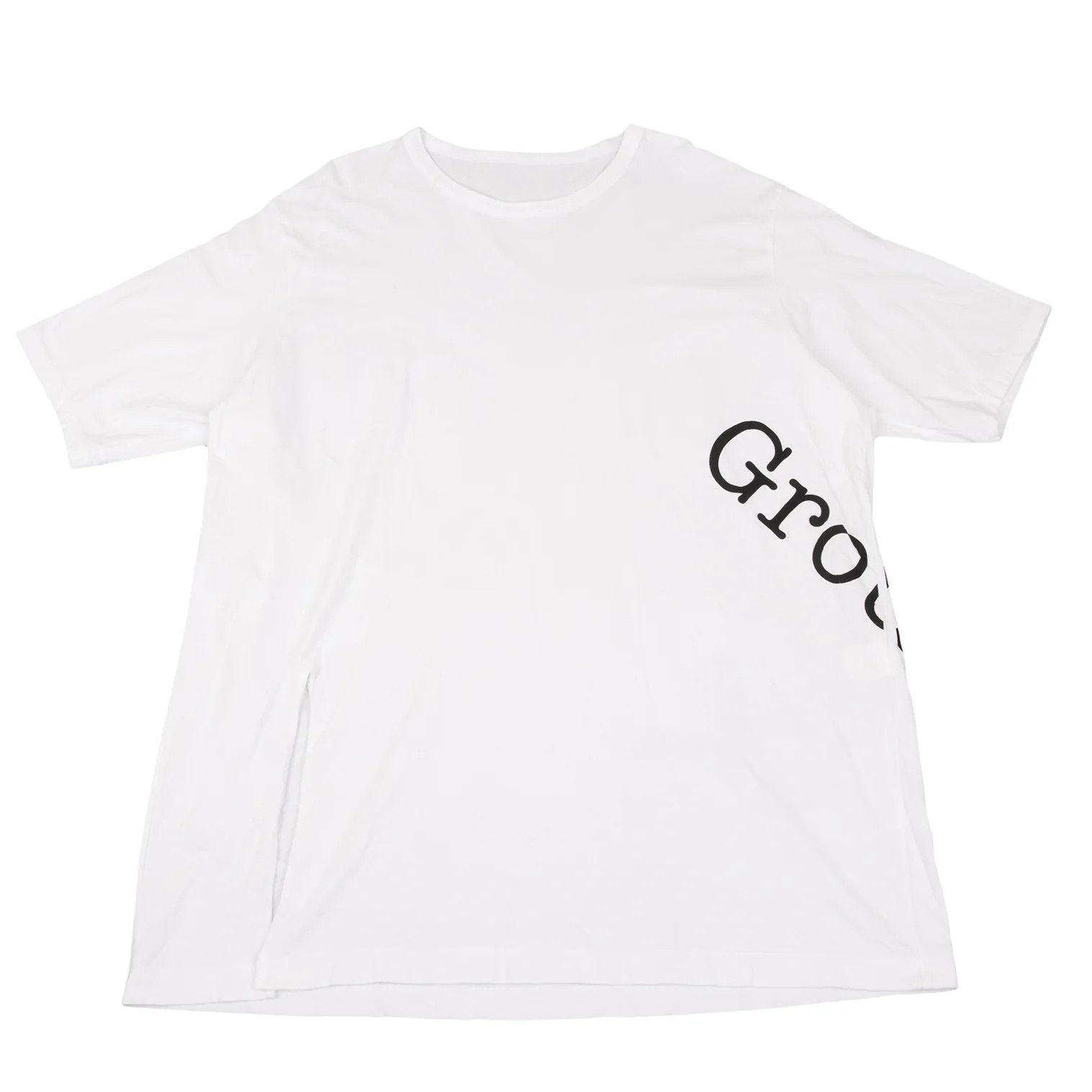 Yohji Yamamoto Logo Print Hem Slit Design Long Sleeve T-Shirt White Size US S / EU 44-46 / 1 - 1 Thumbnail