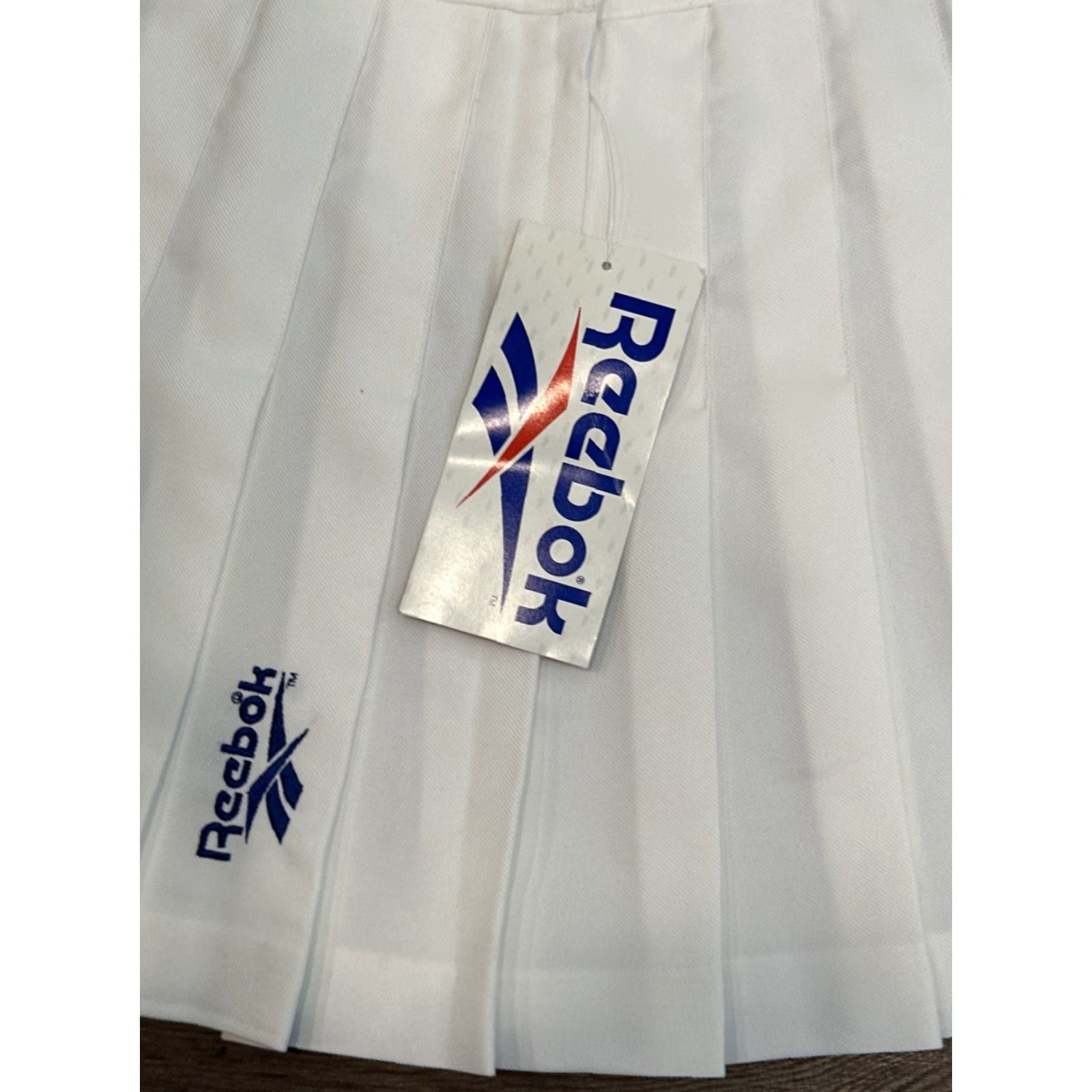 Reebok VINTAGE 90s Reebok Midi Skirt Size 10 White Women's Athletic Tennis Deadstock Size 32" / US 10 / IT 46 - 4 Thumbnail