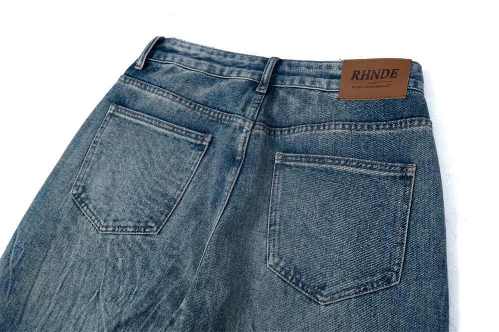 Japanese Brand × Jean High street distressed washed cracked punk trendy jeans Size US 32 / EU 48 - 5 Thumbnail