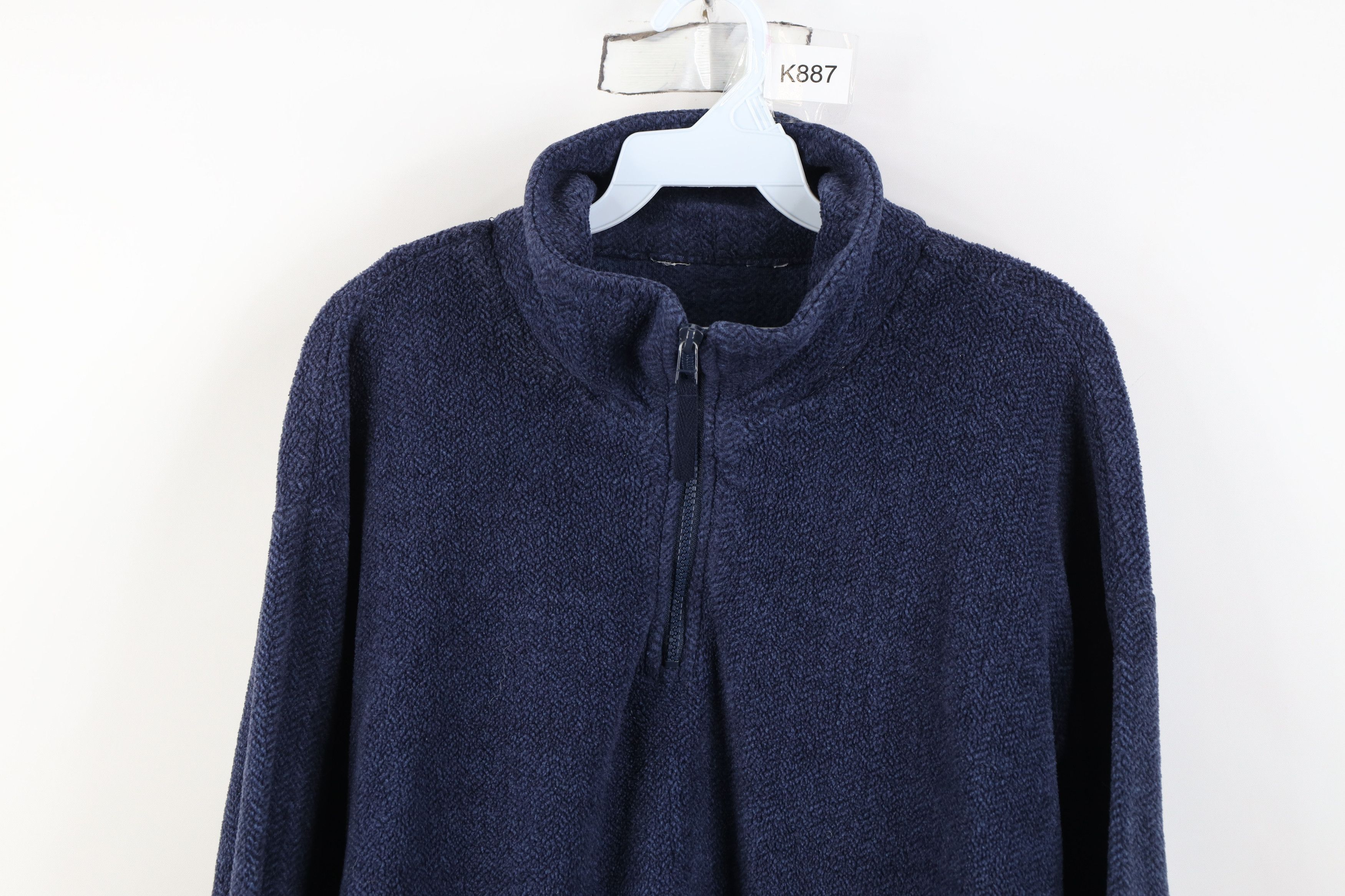 Vintage Vintage 90s Y2K Streetwear Fleece Quarter Half Zip Sweater Size US XL / EU 56 / 4 - 2 Thumbnail