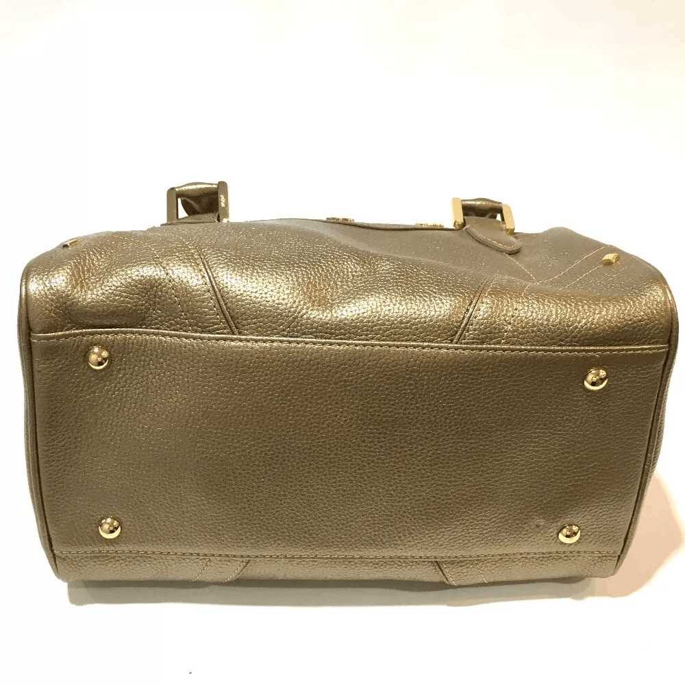 MCM MCM Logo Studs Mini Duffle Bag Hand Bag Gold Size ONE SIZE - 6 Thumbnail