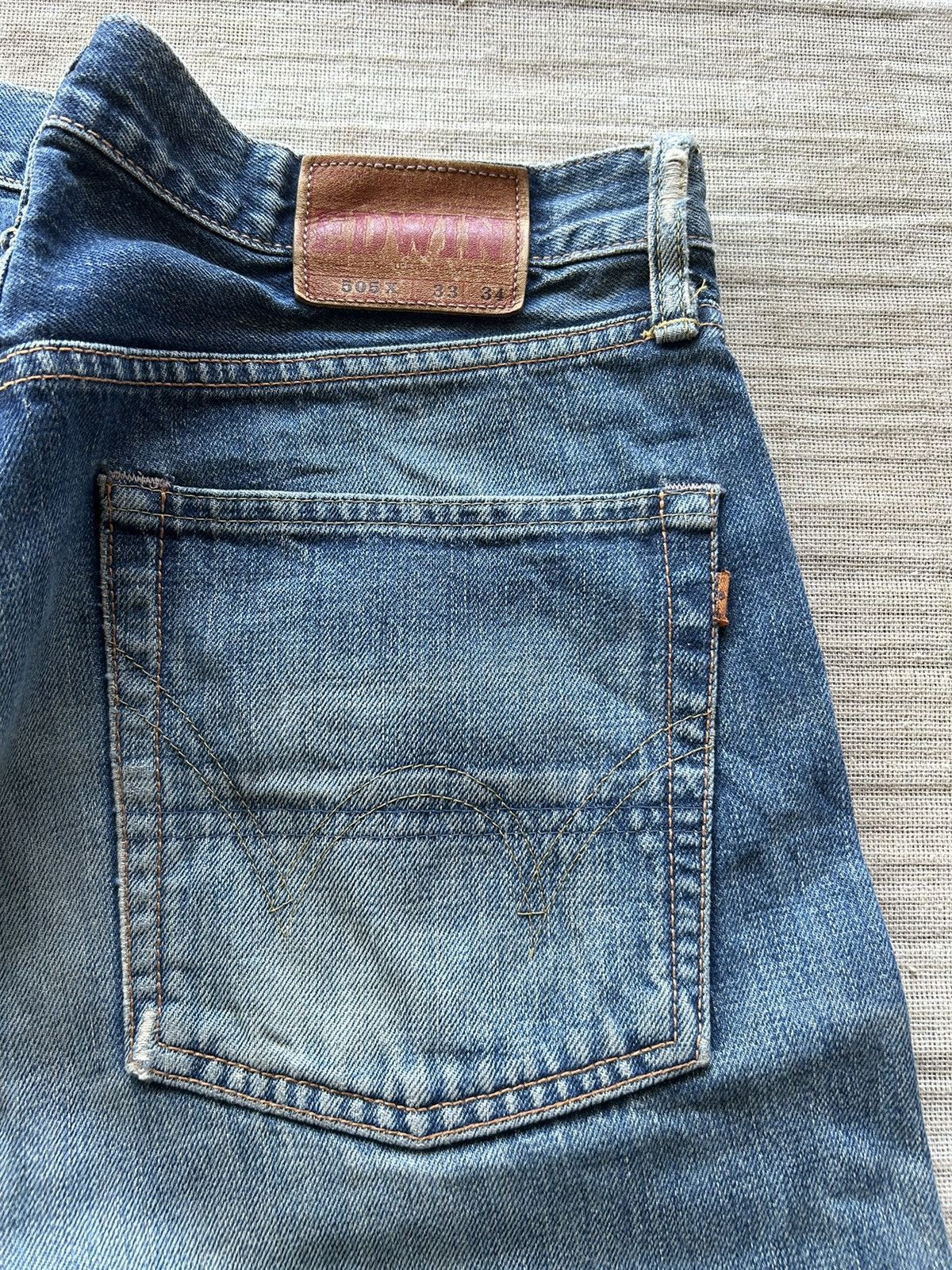 Edwin × Japanese Brand Vintage Edwin Selvedge Distressed Denim Size US 33 - 11 Thumbnail