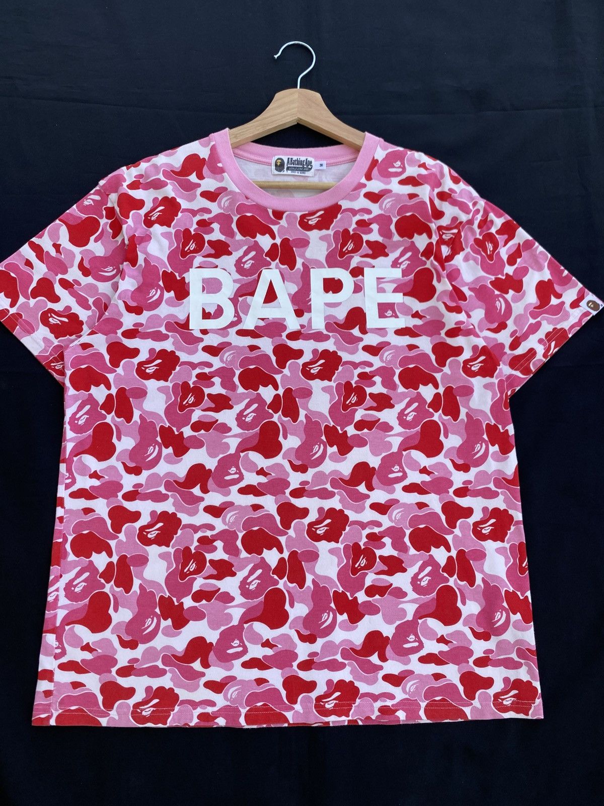 Bape Rare BAPE ABC camo pink ape head logo T-shirt A Bathing Ape Size US M / EU 48-50 / 2 - 4 Thumbnail