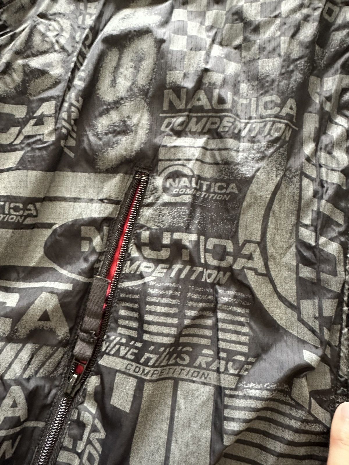 Nautica × Vintage Vintage 90s Nautica Competition Reflect 3M AOP Jacket Size US L / EU 52-54 / 3 - 4 Thumbnail
