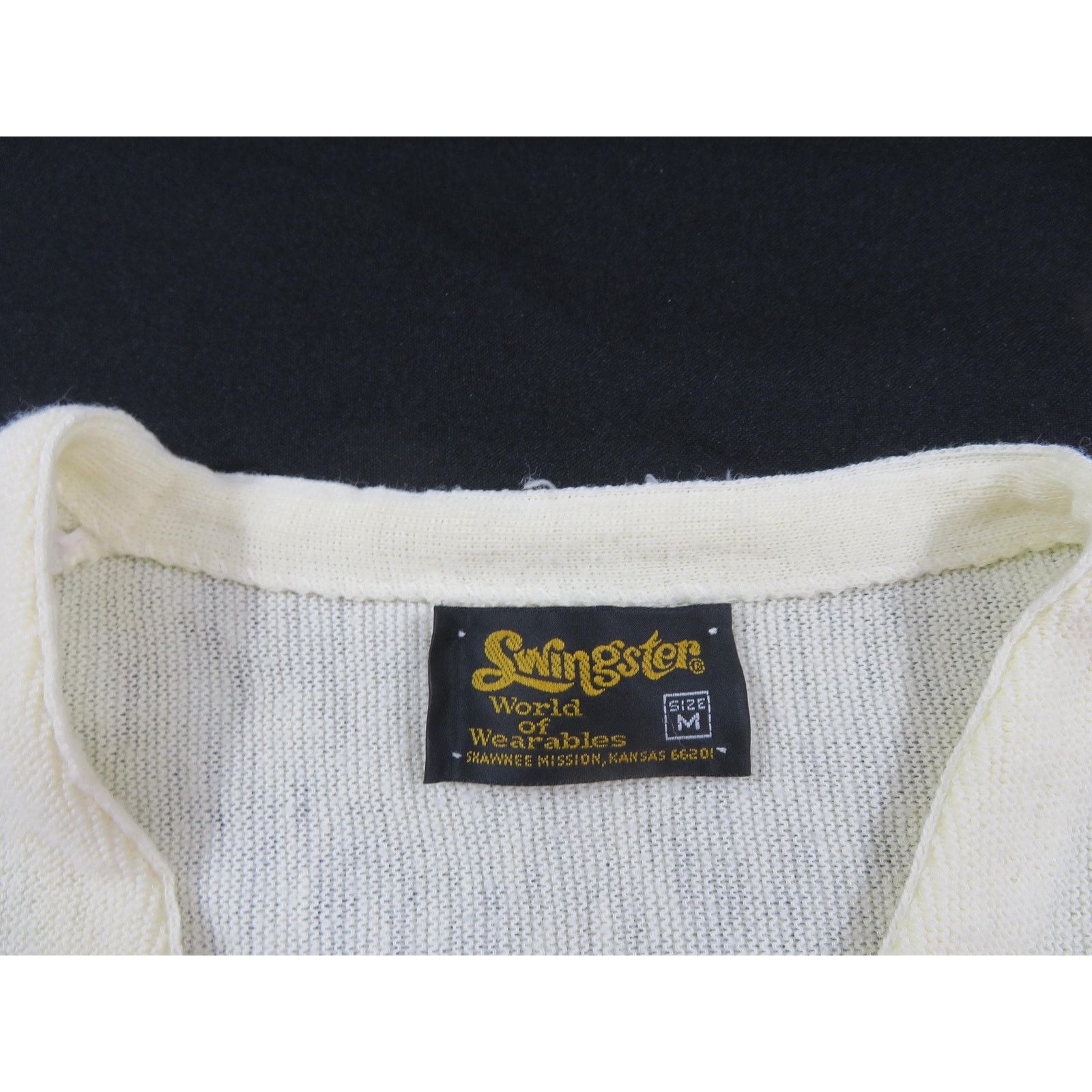 Swingster Mazda Swingster Sweater Knit Beige Cardigan Sz M 70s/80s Size US M / EU 48-50 / 2 - 4 Thumbnail