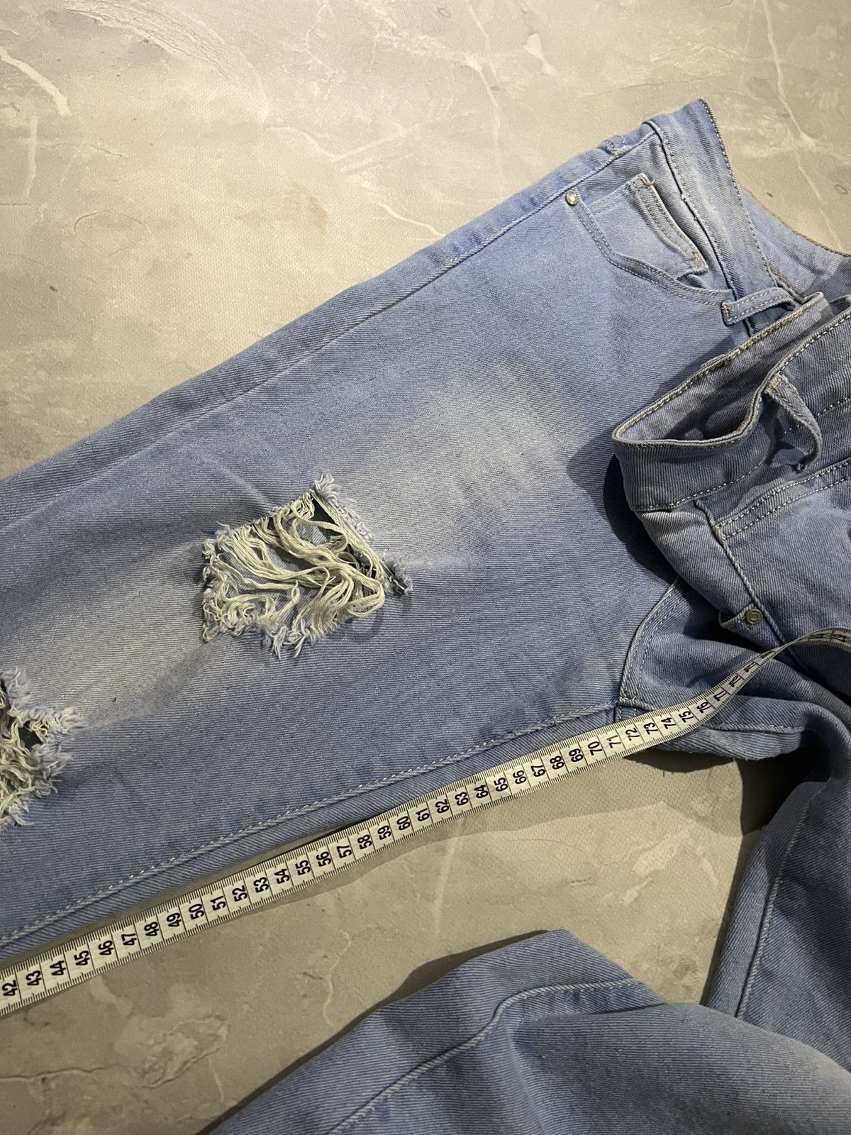 Japanese Brand Dark Blue Underground Distressed Jean / Japanese Style 90 Size US 32 / EU 48 - 7 Thumbnail