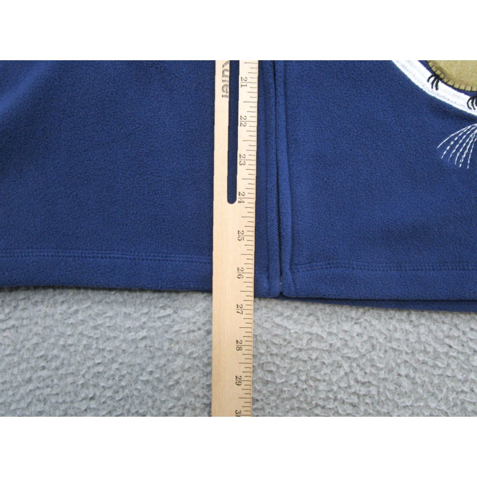 Vintage Rebecca Malone Vest Women L Blue Fleece Full Zip Embroidered Bird NEW Size L / US 10 / IT 46 - 6 Thumbnail