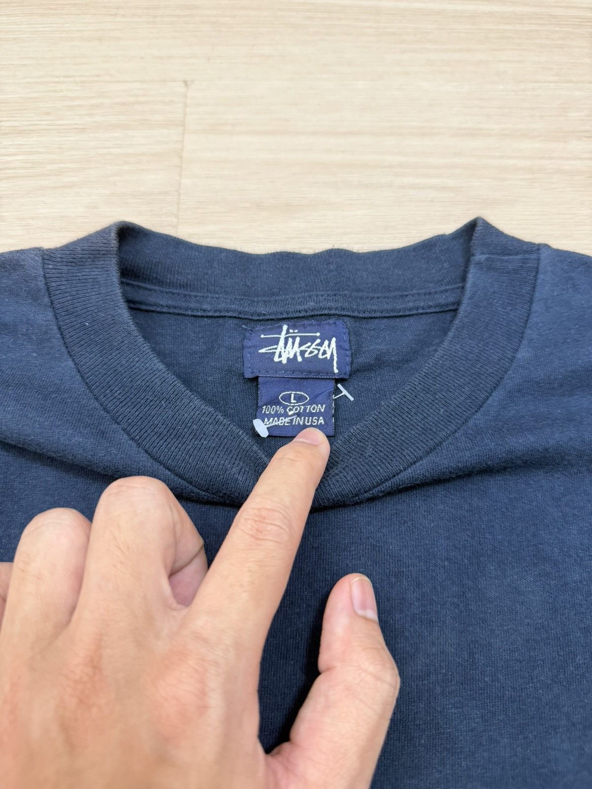 Vintage Vintage stussy t-shirt Size US L / EU 52-54 / 3 - 3 Thumbnail