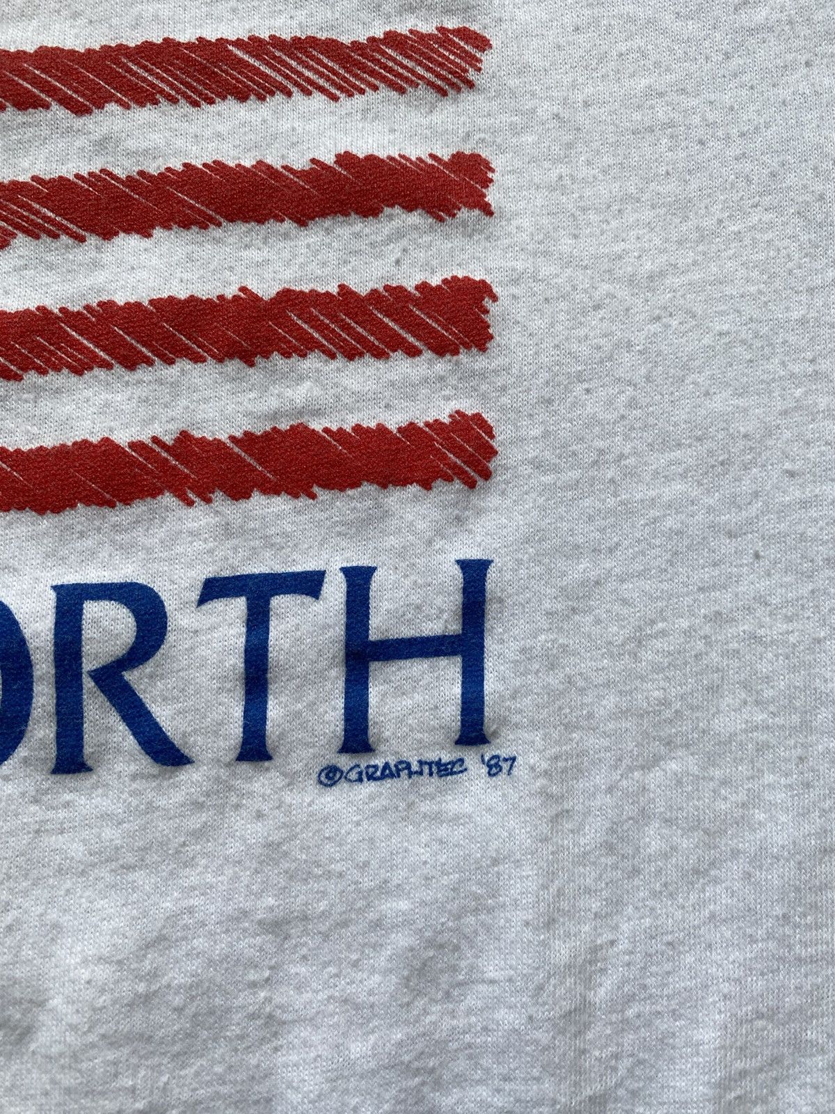 Vintage Vintage 80s Ollie North Ringer Tee Size US XL / EU 56 / 4 - 3 Thumbnail