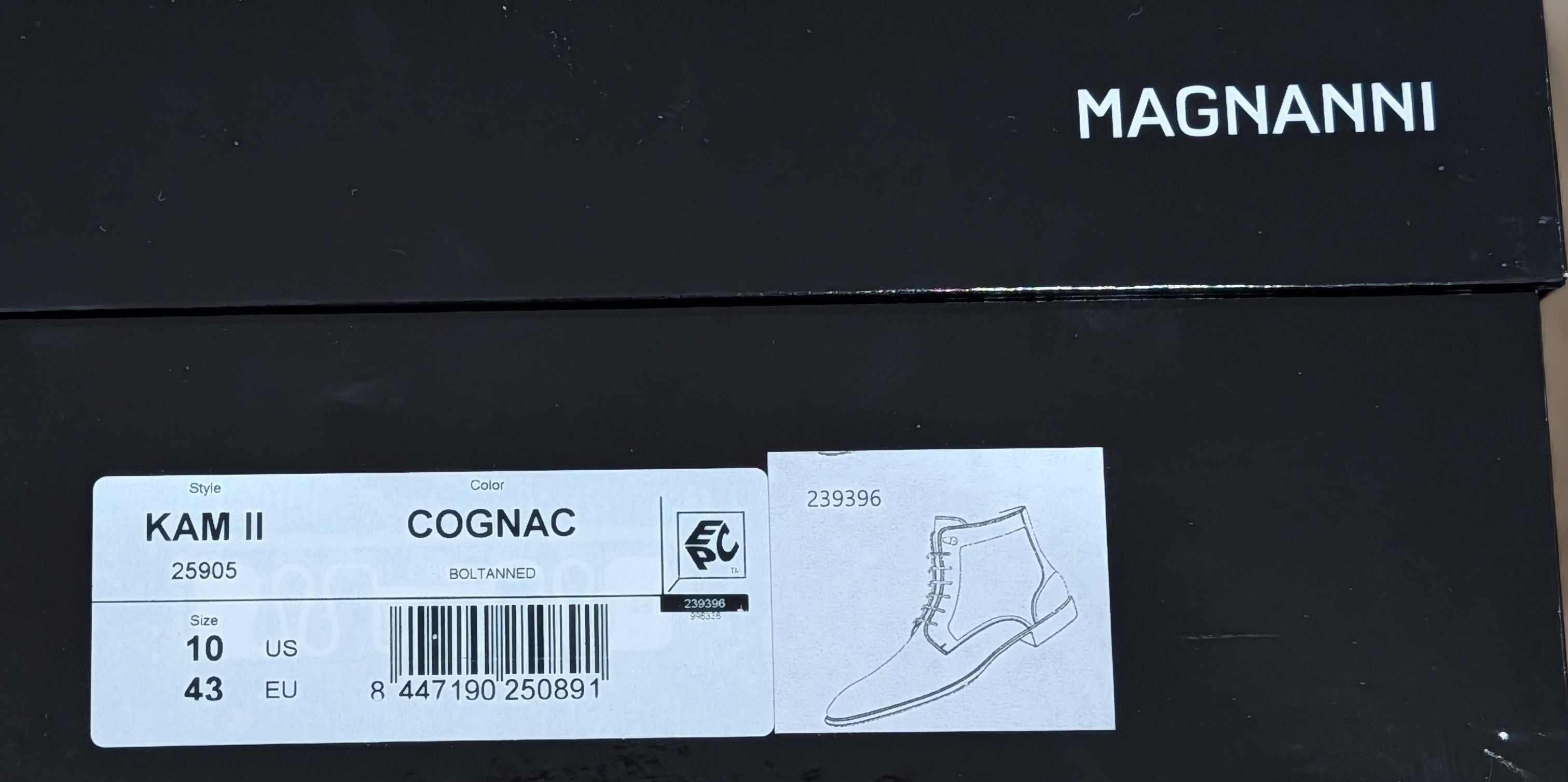 Magnanni Magnanni "Kam II" Lace Up Leather Boots Tobacco Cognac US 10 Size US 10 / EU 43 - 7 Thumbnail