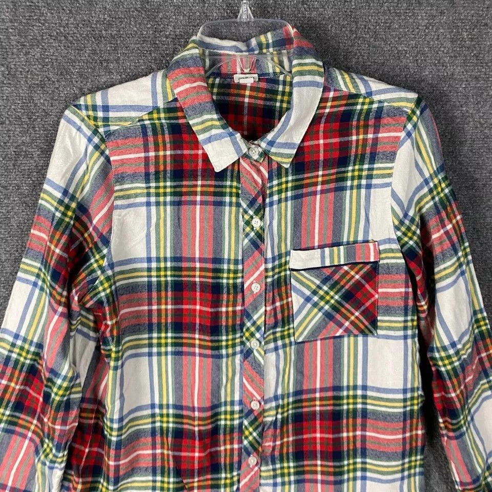Other Aerie Button Up Top Women's Medium Long Sleeve Plaid M Size M / US 6-8 / IT 42-44 - 2 Thumbnail