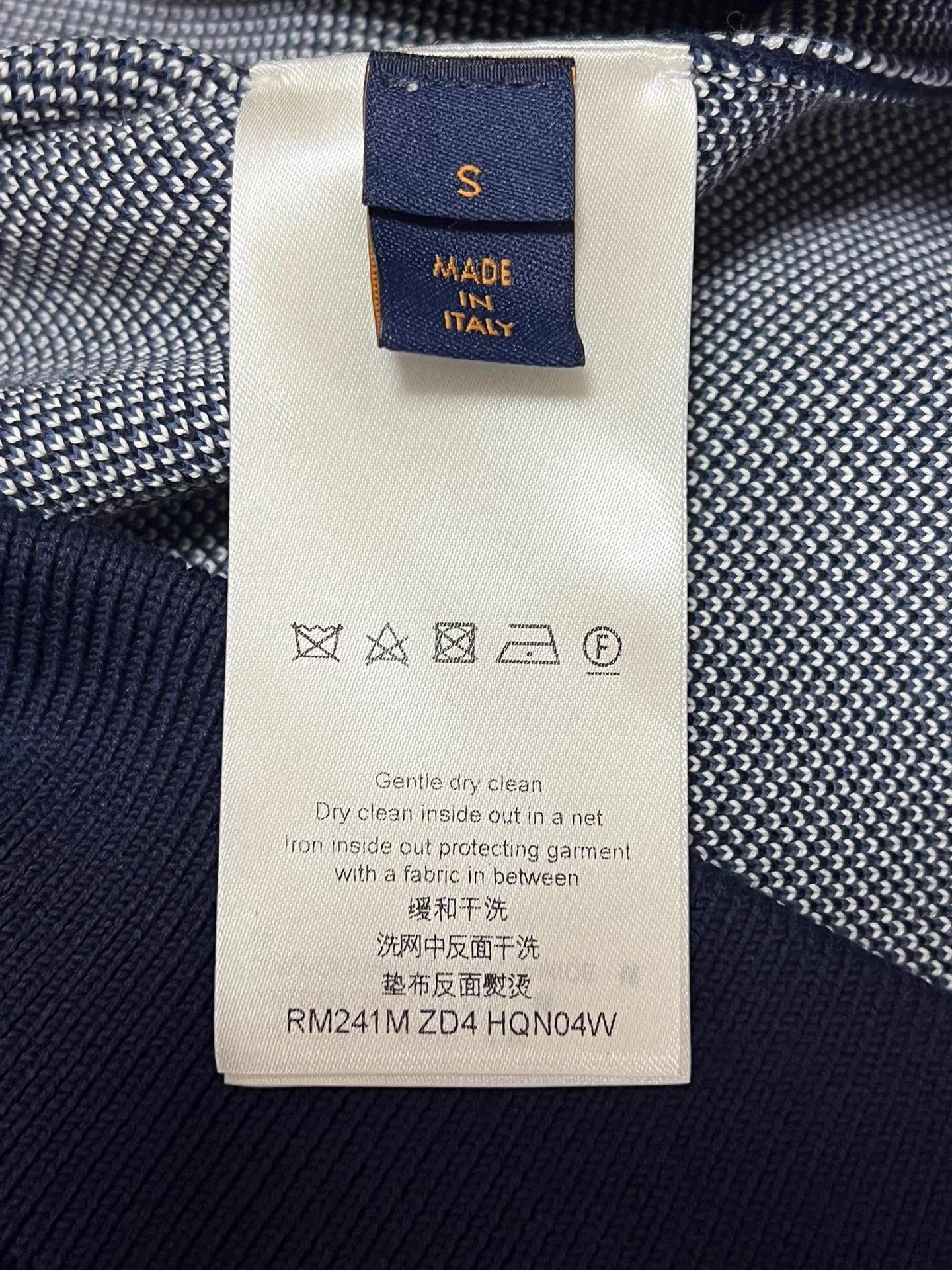 Louis Vuitton LV Knit Zipper Jacket Navy Blue Allover Monogram S Size US S / EU 44-46 / 1 - 8 Thumbnail