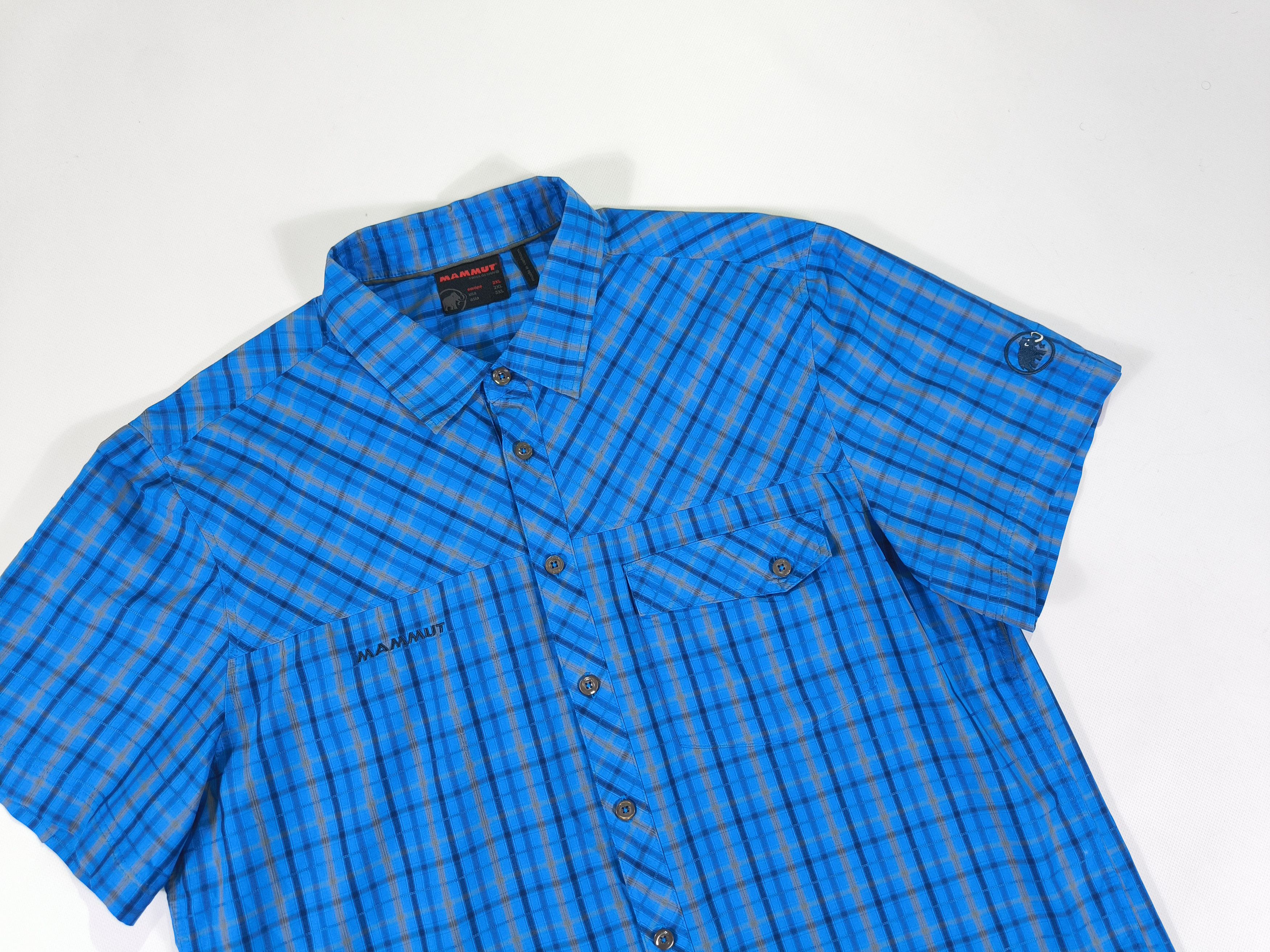 Mammut Mammut Blue Checkered Shirt Size 2XL Size US XXL / EU 58 / 5 - 2 Thumbnail