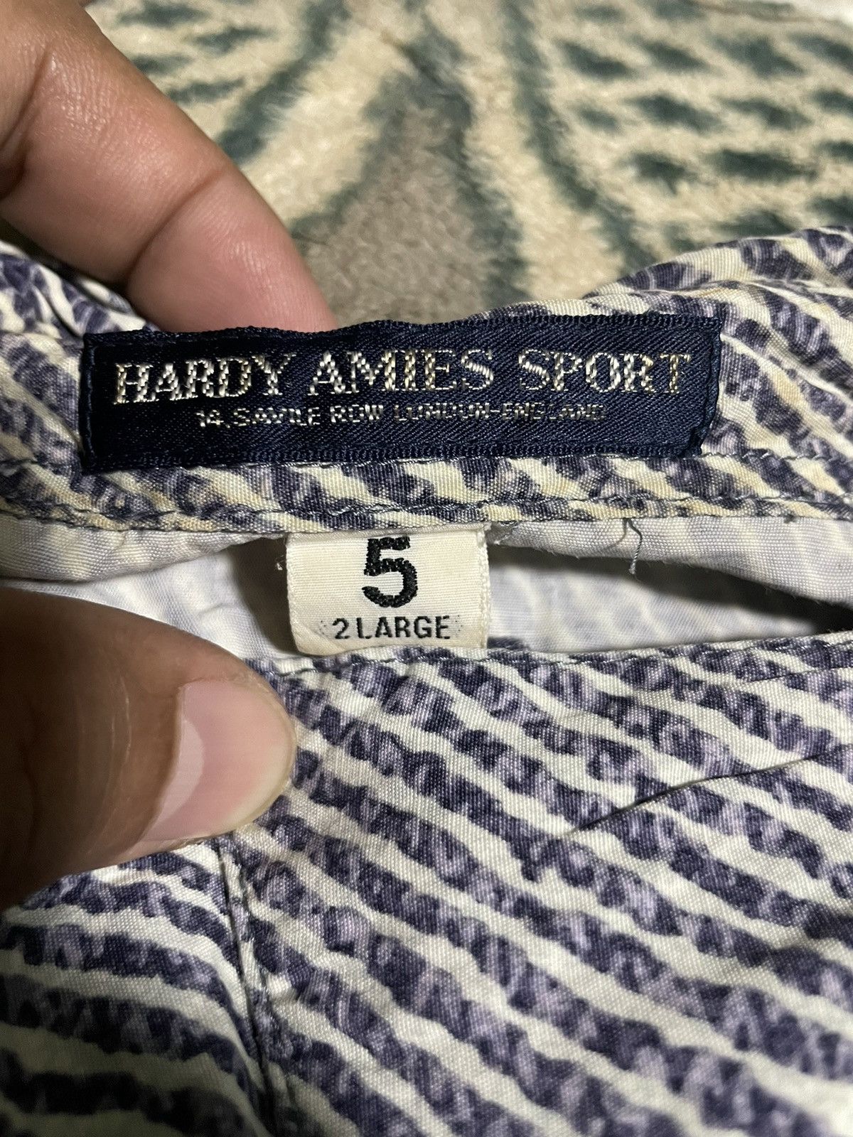 Designer × Hardy Amies RARE‼️Hardy Amies Sport All Over Print Rayon Shirt Size US L / EU 52-54 / 3 - 4 Thumbnail