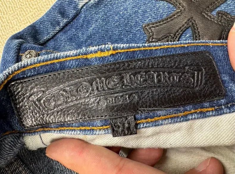 Chrome Hearts CHROME HEARTS 34 Vintage Levis 517 cross leather dark blue Size US 34 / EU 50 - 5 Thumbnail