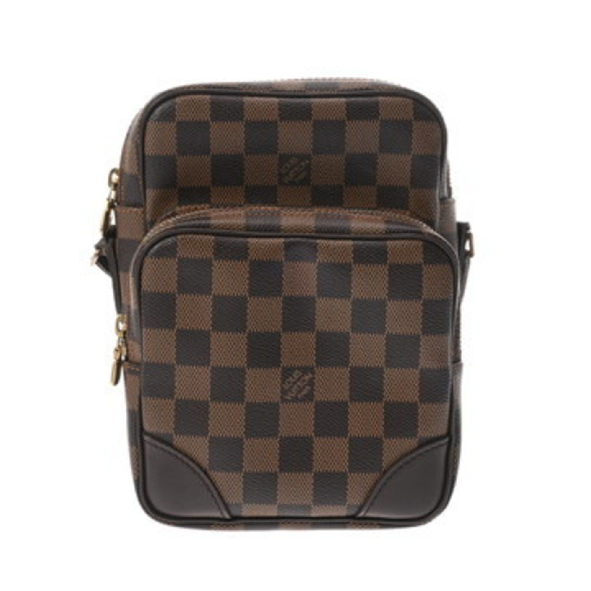 LOUIS VUITTON Damier Canvas Shoulder Bag Brown Amazon SP Order N48074 Unisex AB Rank Pre-owned Ginzo