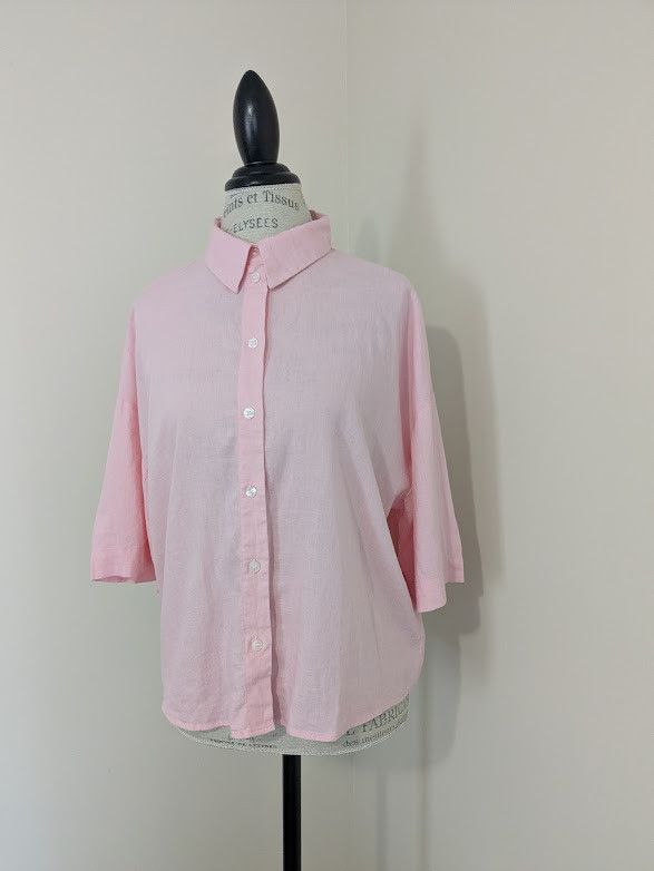 H&M Loose fit linen and viscose blend blouse Size M / US 6-8 / IT 42-44 - 3 Thumbnail