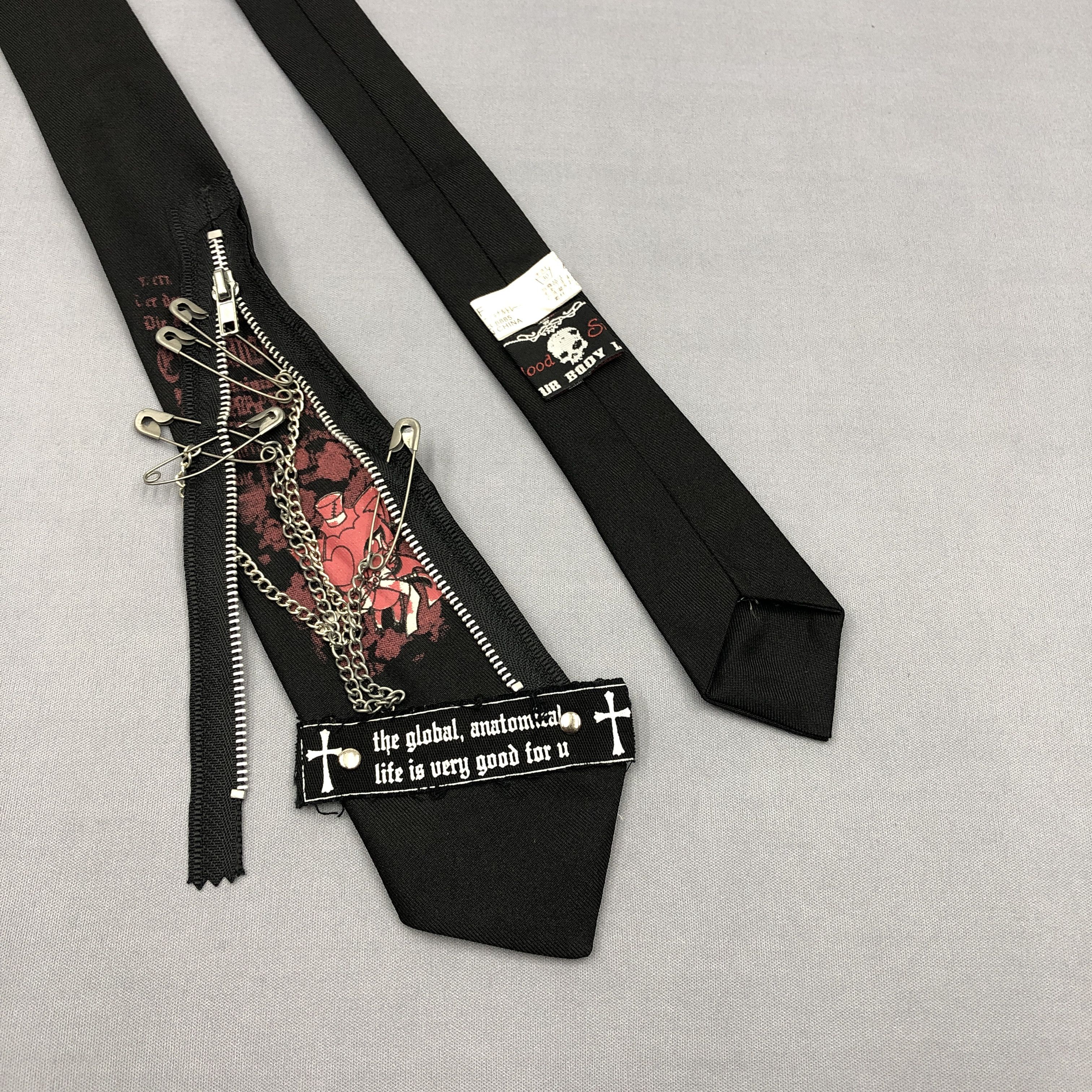 Seditionaries Blood Storm Club Body Line PINK Necktie Cravate Tie Size ONE SIZE - 1 Thumbnail