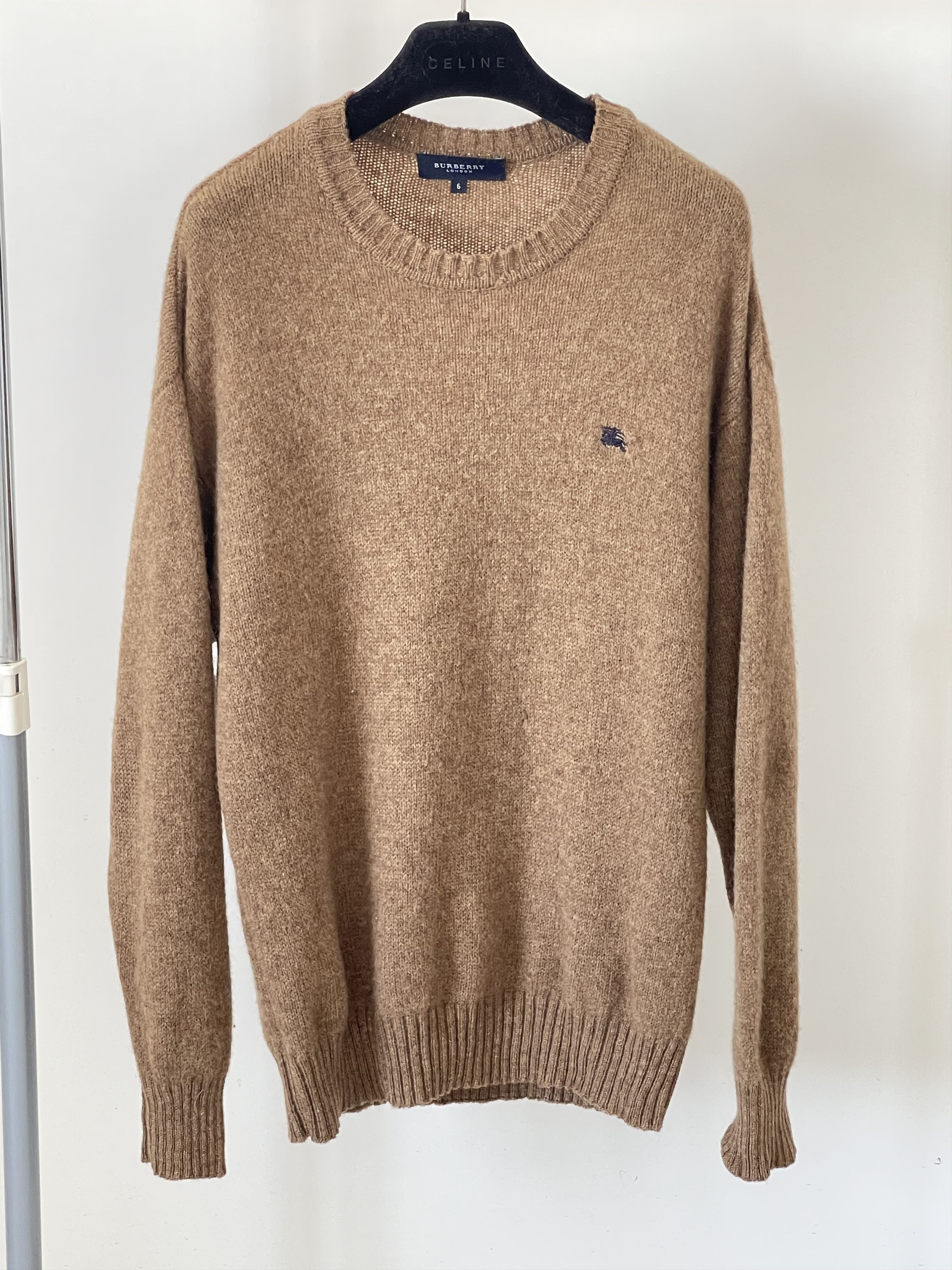 Burberry 🔥Burberry knitted heavy wool jumper sweater camel size M Size US M / EU 48-50 / 2 - 1 Thumbnail