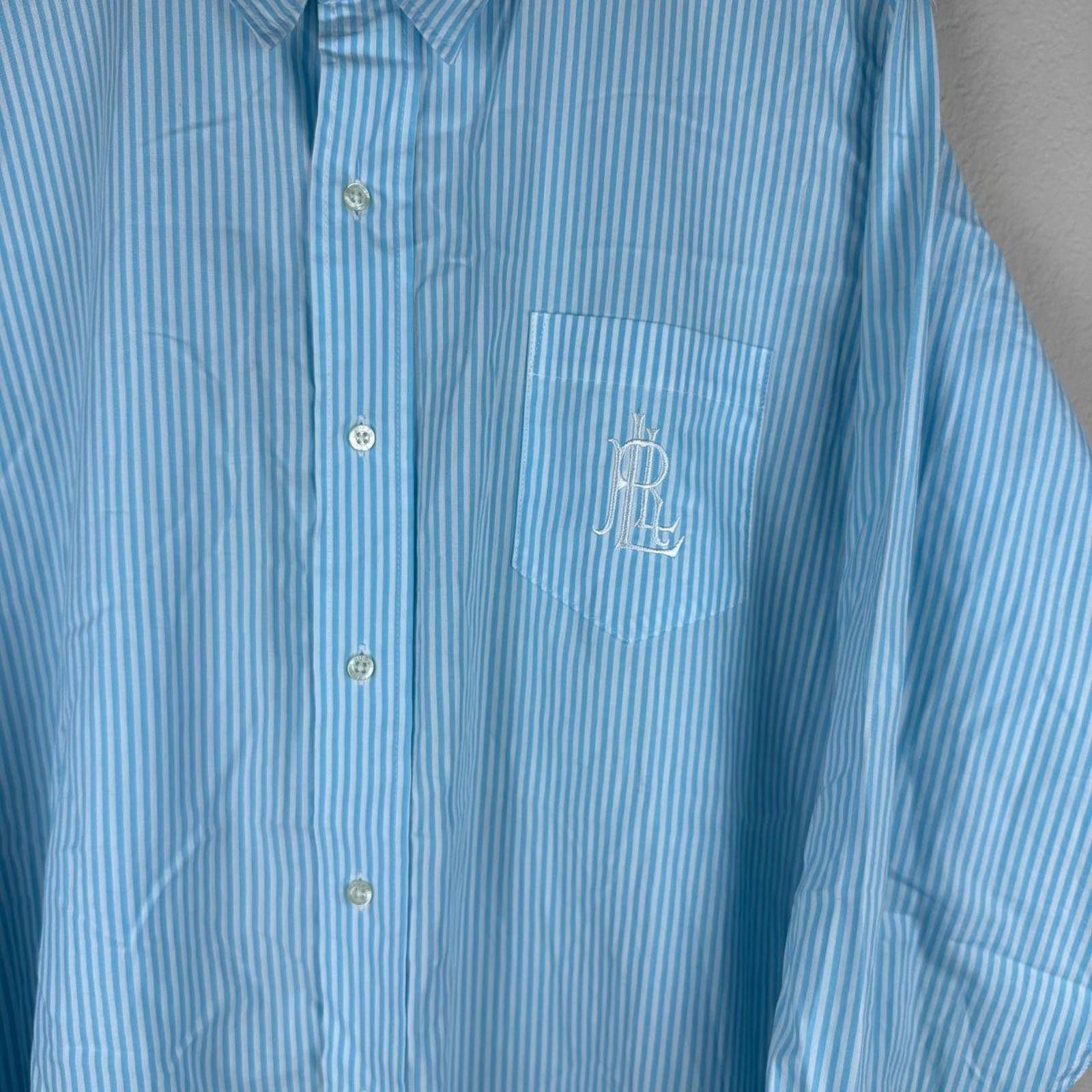 Lauren Ralph Lauren Ralph Lauren Shirt Men's L/XL Blue Lauren Stripe Button Down Size US L / EU 52-54 / 3 - 3 Thumbnail