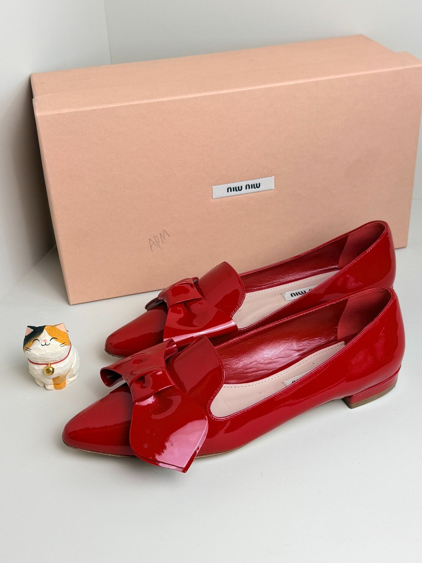 Miu Miu Miu Miu Patent Red Lowtop Sneakers us_6 Women Size US 6 / IT 36 - 1 Thumbnail