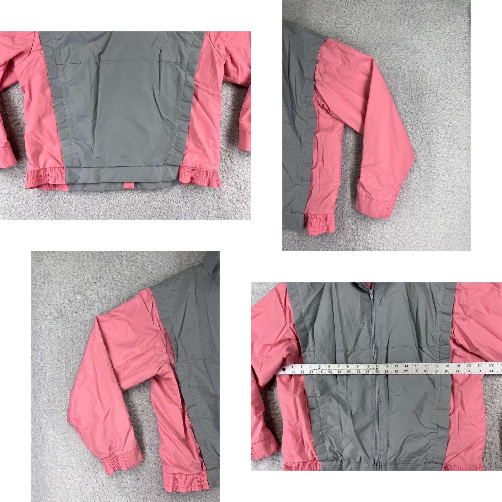 Pinko VINTAGE Forrester's Jacket Womens M Gray Full Zip Mock Knit GoreTex Winter USA Size M / US 6-8 / IT 42-44 - 8 Thumbnail