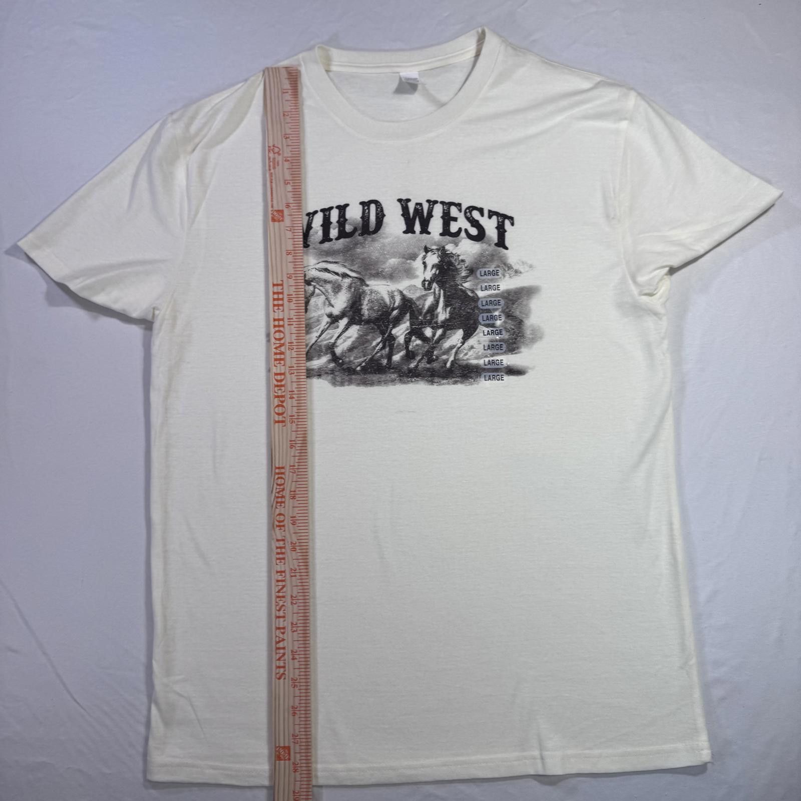 Designer Horse Lover T Shirt Size Large Wild West Horseback Riding Size L / US 10 / IT 46 - 5 Thumbnail
