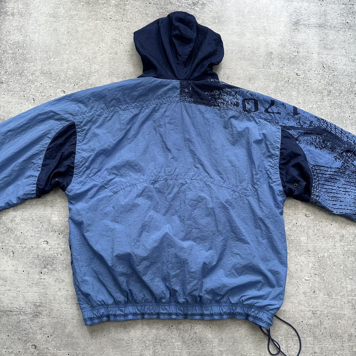 Vintage 90s Nike 1/4 Zip Hooded Windbreaker Jacket Anorak