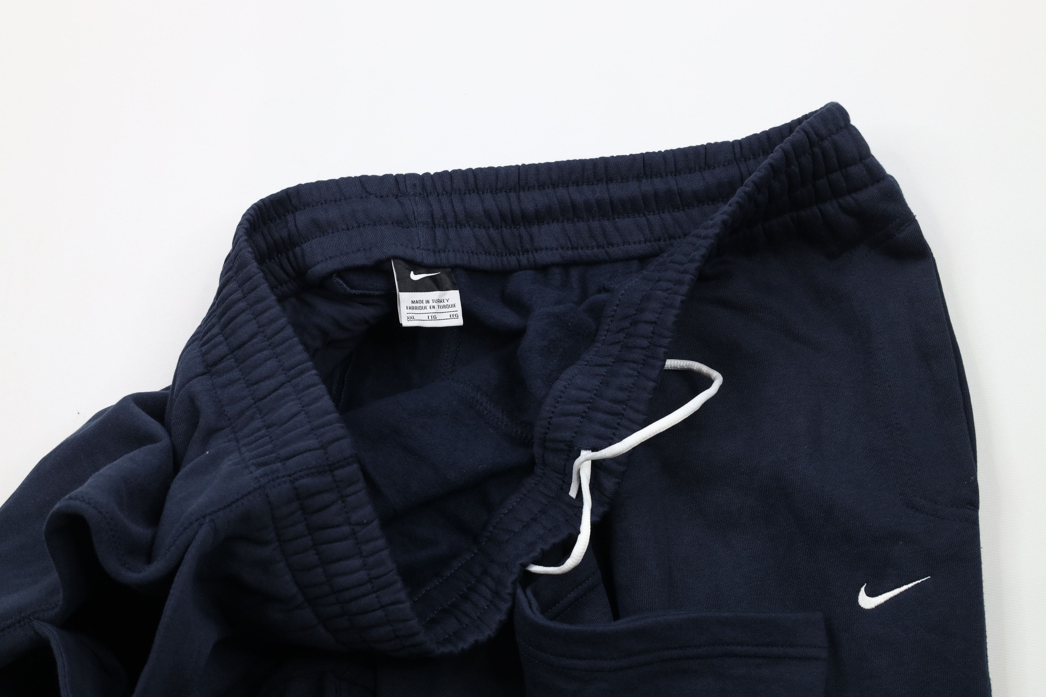 Nike × Vintage Vintage Nike Scott Mini Swoosh Wide Leg Sweatpants Blue Size US 40 / EU 56 - 7 Thumbnail