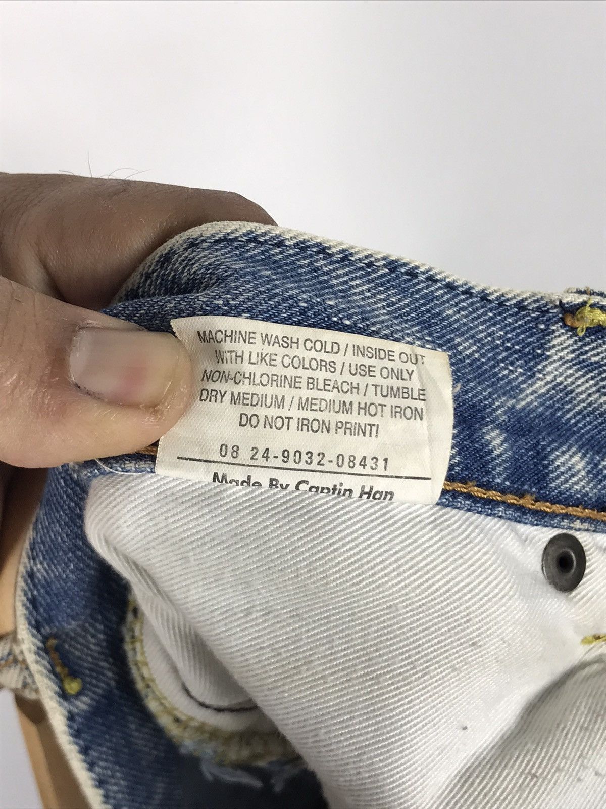 If Six Was Nine × Japanese Brand × Le Grande Bleu (L.G.B.) ⚡️Glamorous Jeans Distressed Ripped Jeans Style Denim Size 31" - 8 Thumbnail