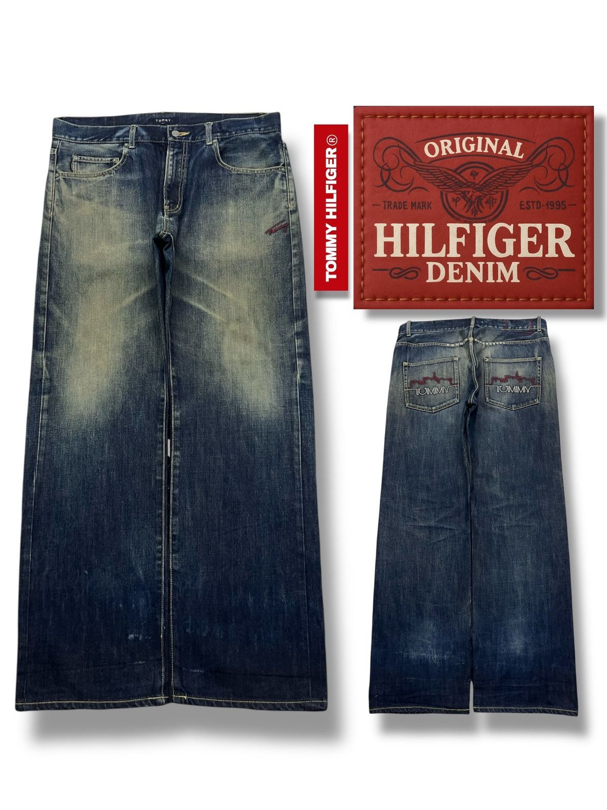Tommy Hilfiger Vintage 90s Tommy Hilfiger Japan “ARCHIVE JAPAN PIECE” W37 Size US 37 - 1 Thumbnail