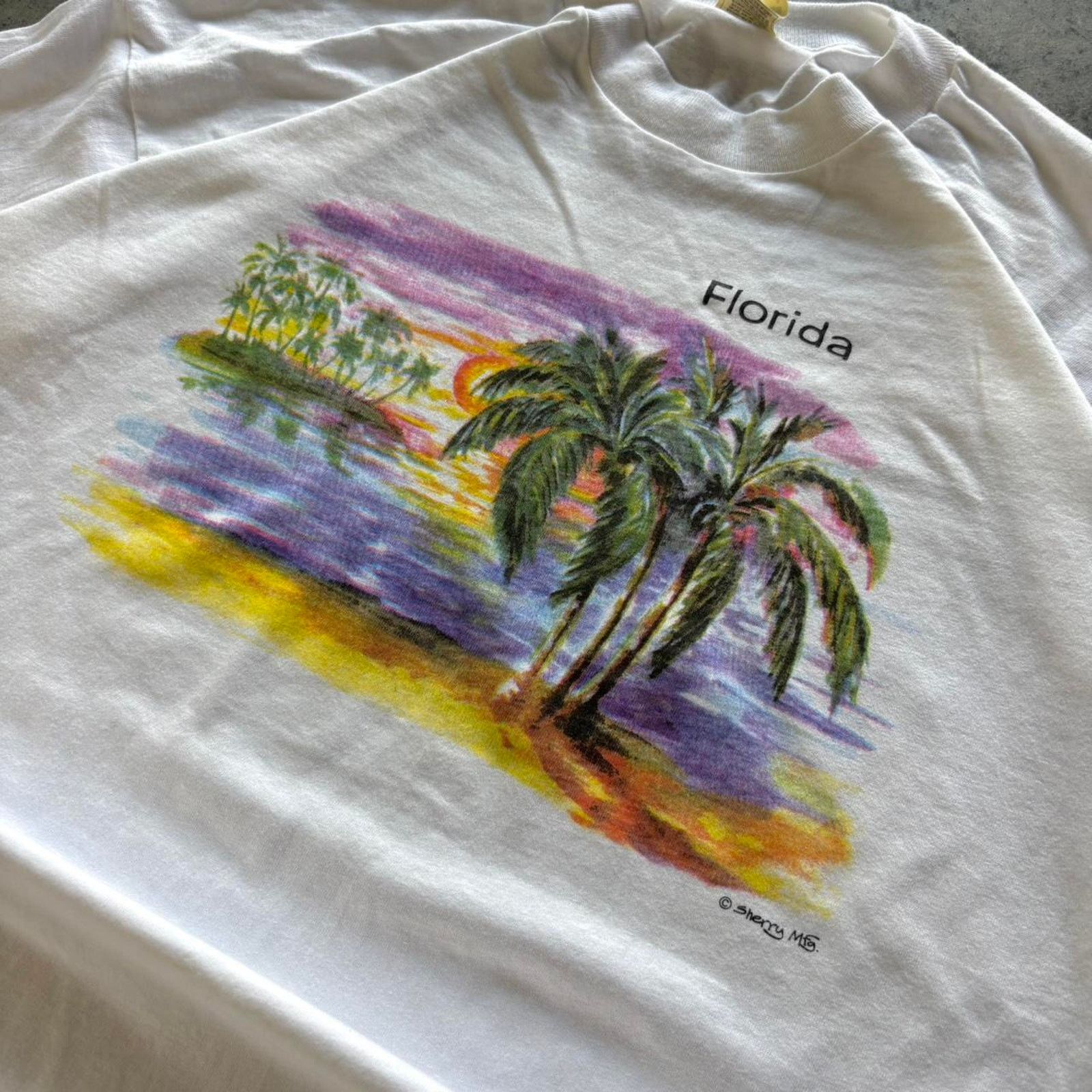 American Retro × Vintage Vintage 80s Single Stitch Florida T-shirt Size US XL / EU 56 / 4 - 2 Thumbnail