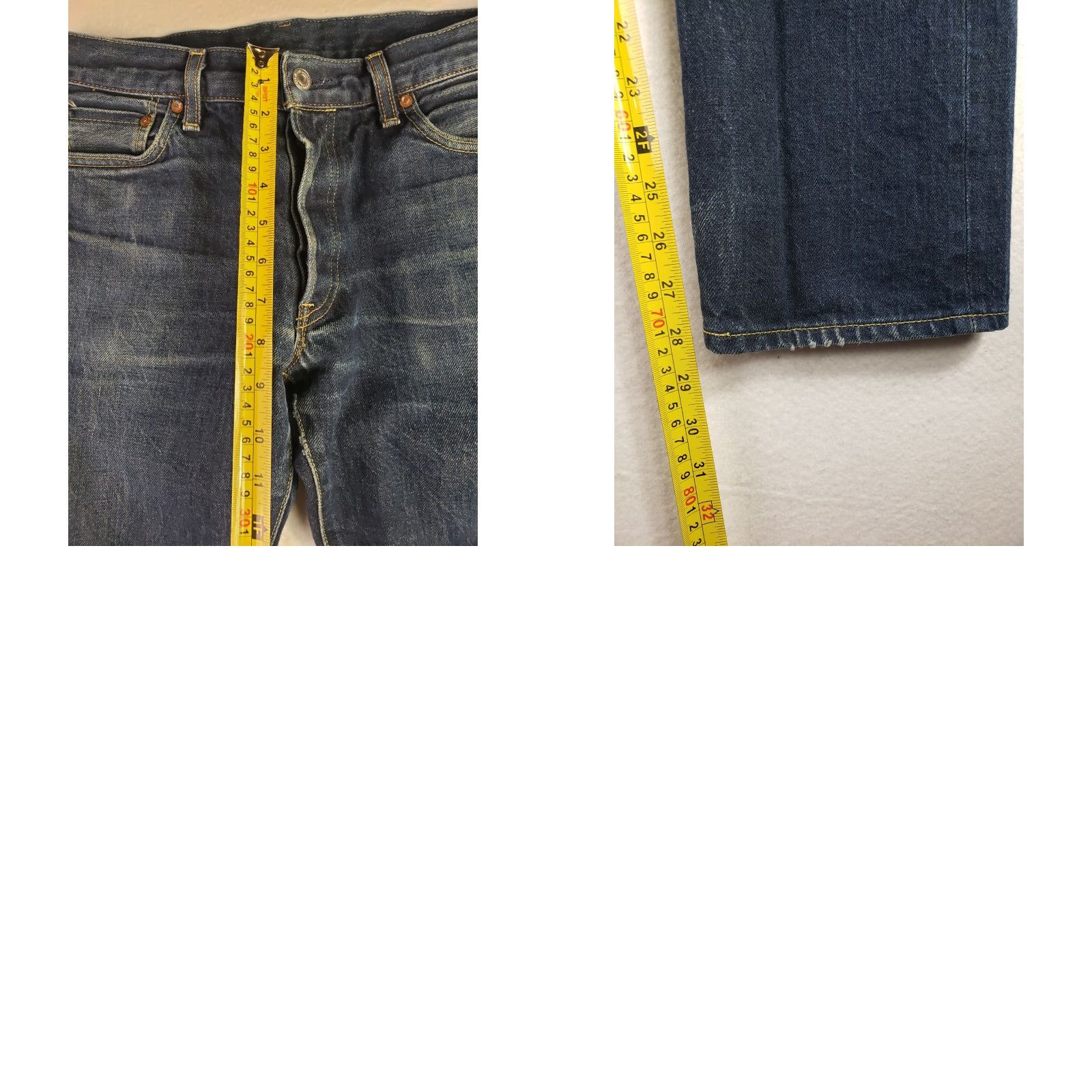 Uniqlo UJ Uniqlo Womens Jeans Sz 31X32 Medium Wash Blue Denim Pants 13 - 006 Size 24" / US 00 / IT 34 - 8 Thumbnail