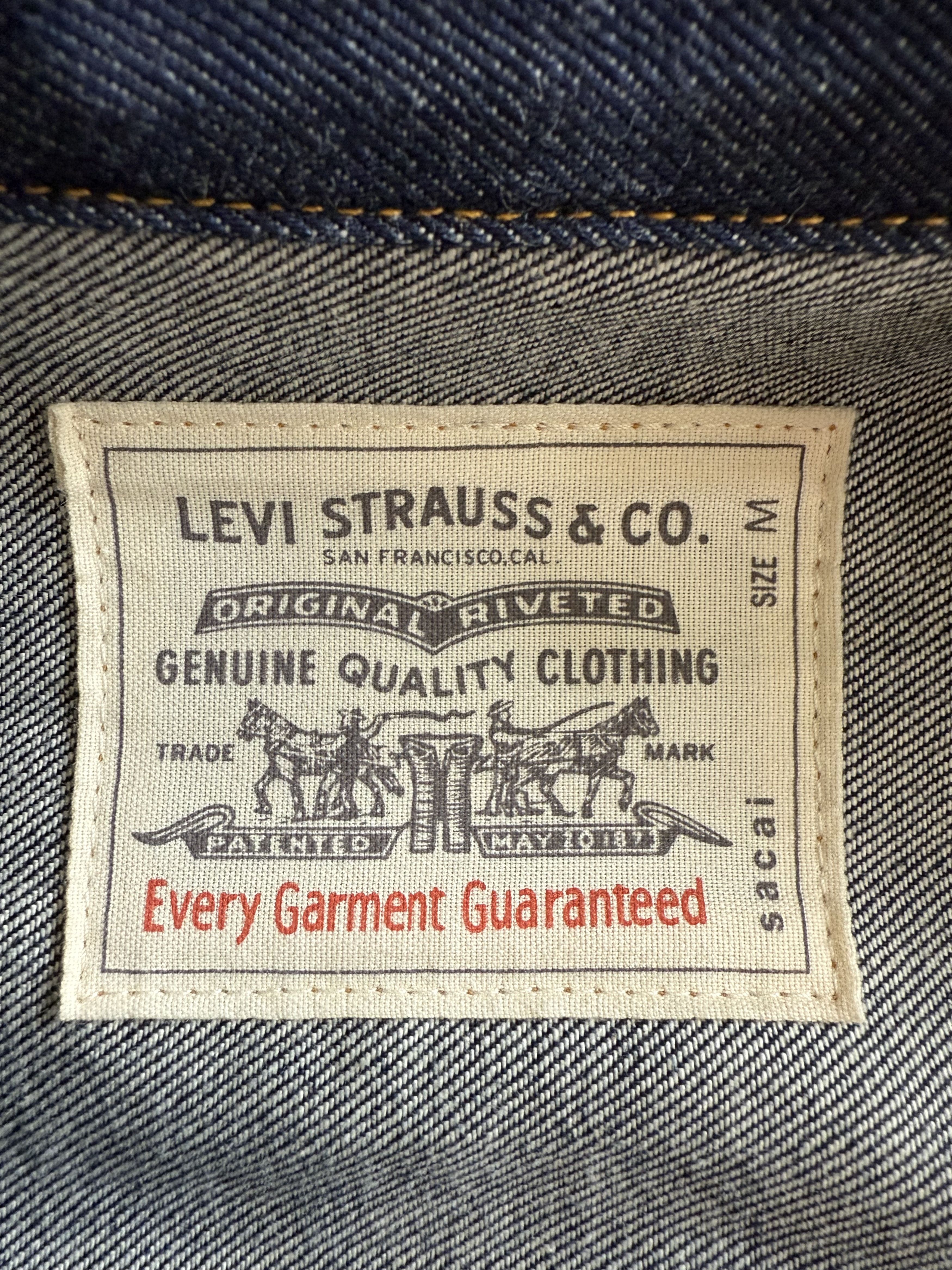 Sacai Sacai x Levis Jeans Jacket Size US M / EU 48-50 / 2 - 5 Thumbnail