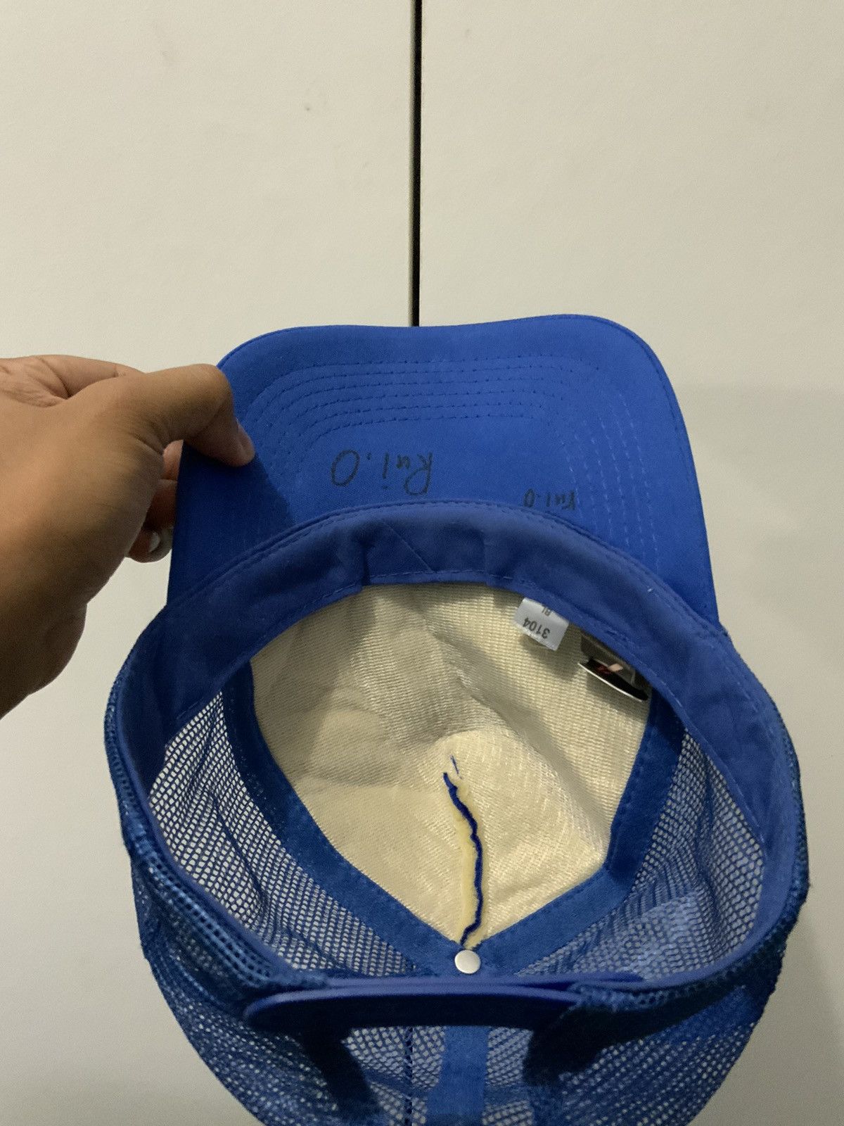 Japanese Brand Nishihara Higashi J.H.S Blue Trucker Hat Cap Size ONE SIZE - 8 Thumbnail
