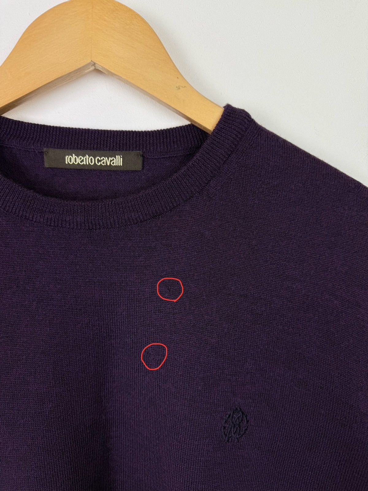 Roberto Cavalli Roberto Cavalli Sweater Jumper Men’s Size L Luxury Purple Size US L / EU 52-54 / 3 - 4 Thumbnail