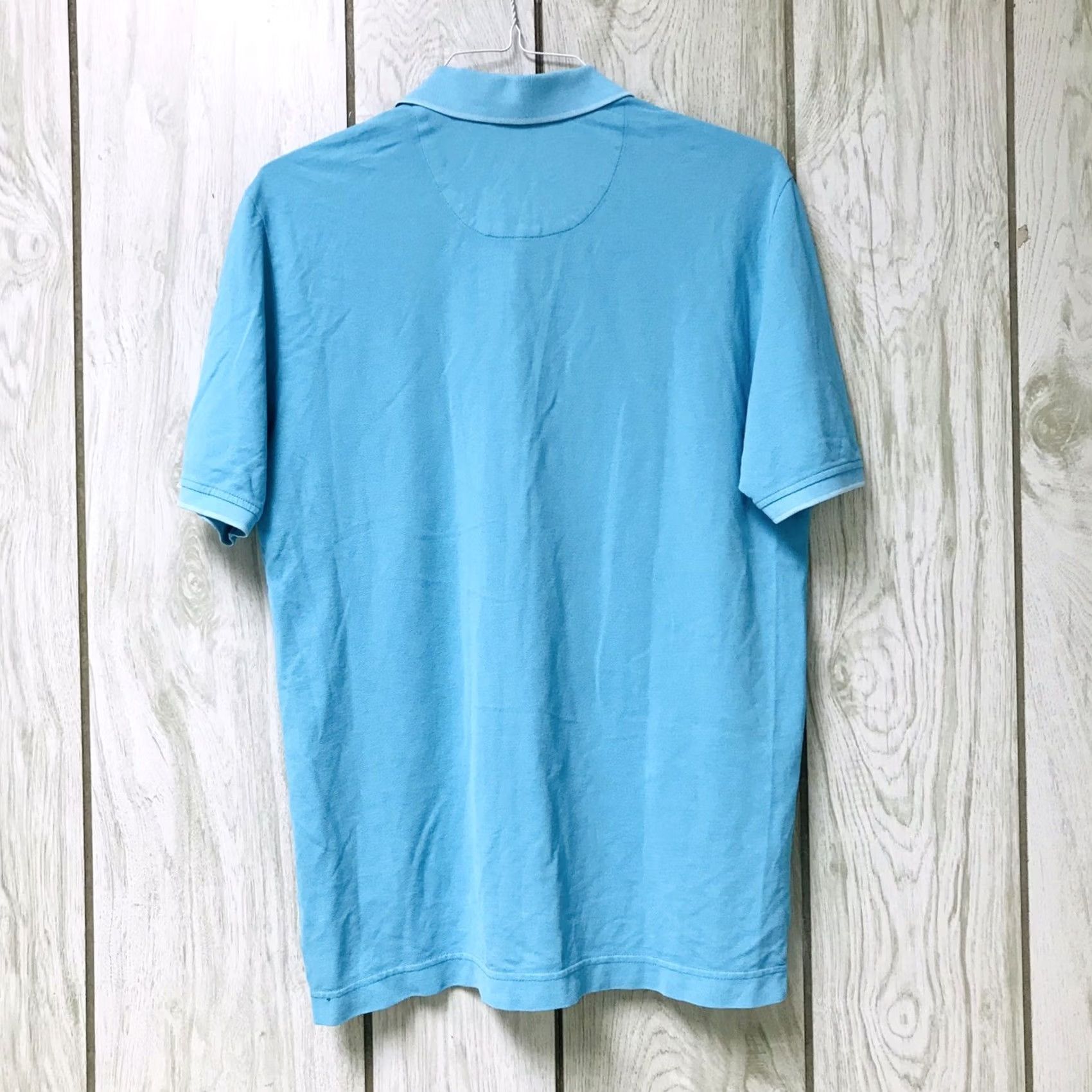 Tommy Bahama Tommy Bahama Polo Shirt Men Sky Blue Relaxed Pique Short Sleeve M Regular 100% Cotton Beach Golf Logo Button Shirt Size US M / EU 48-50 / 2 - 2 Thumbnail