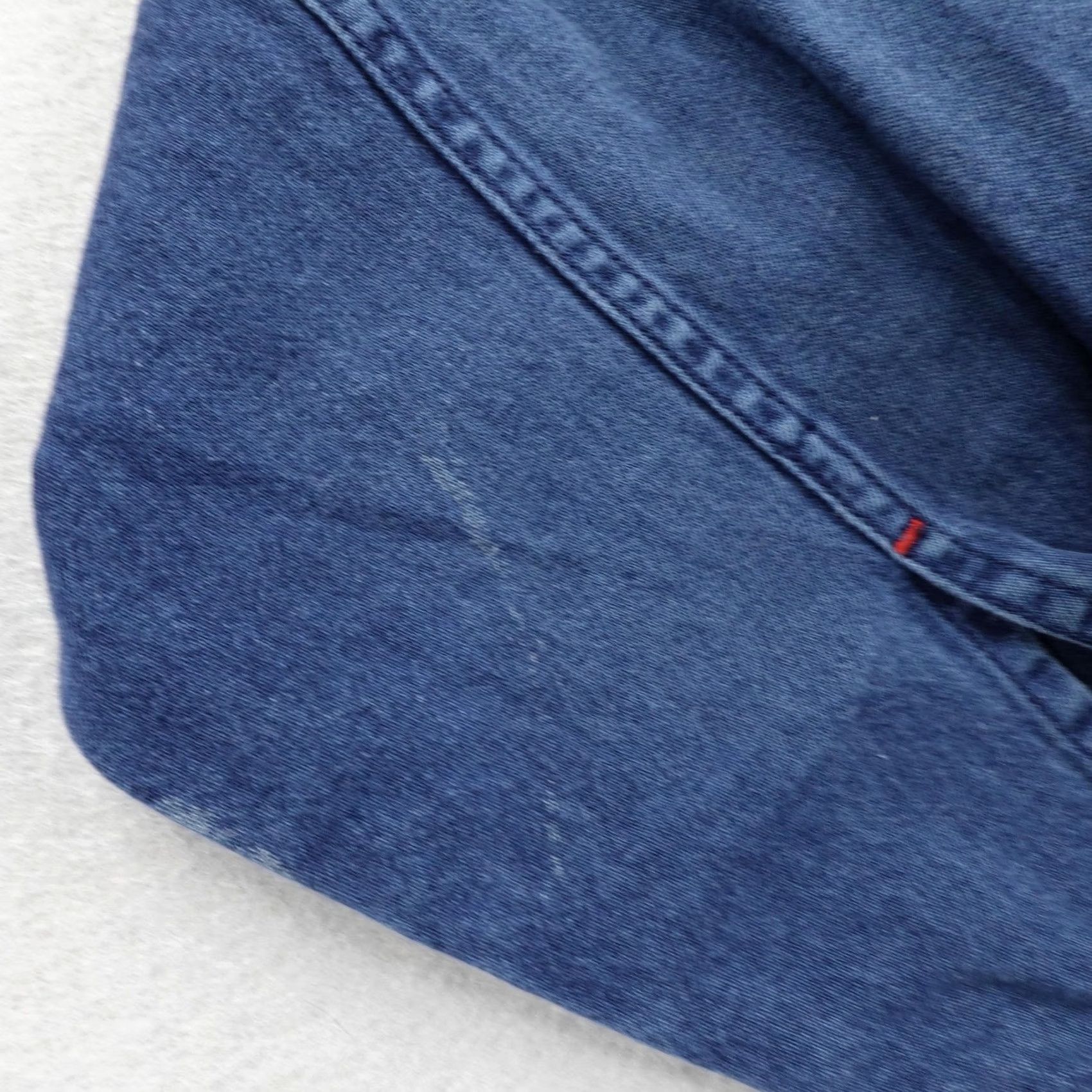 Levi's VINTAGE Levis Shirt Mens 2XL XXL Blue Denim Jean Button Up Utility Field 90s Size US XXL / EU 58 / 5 - 4 Thumbnail