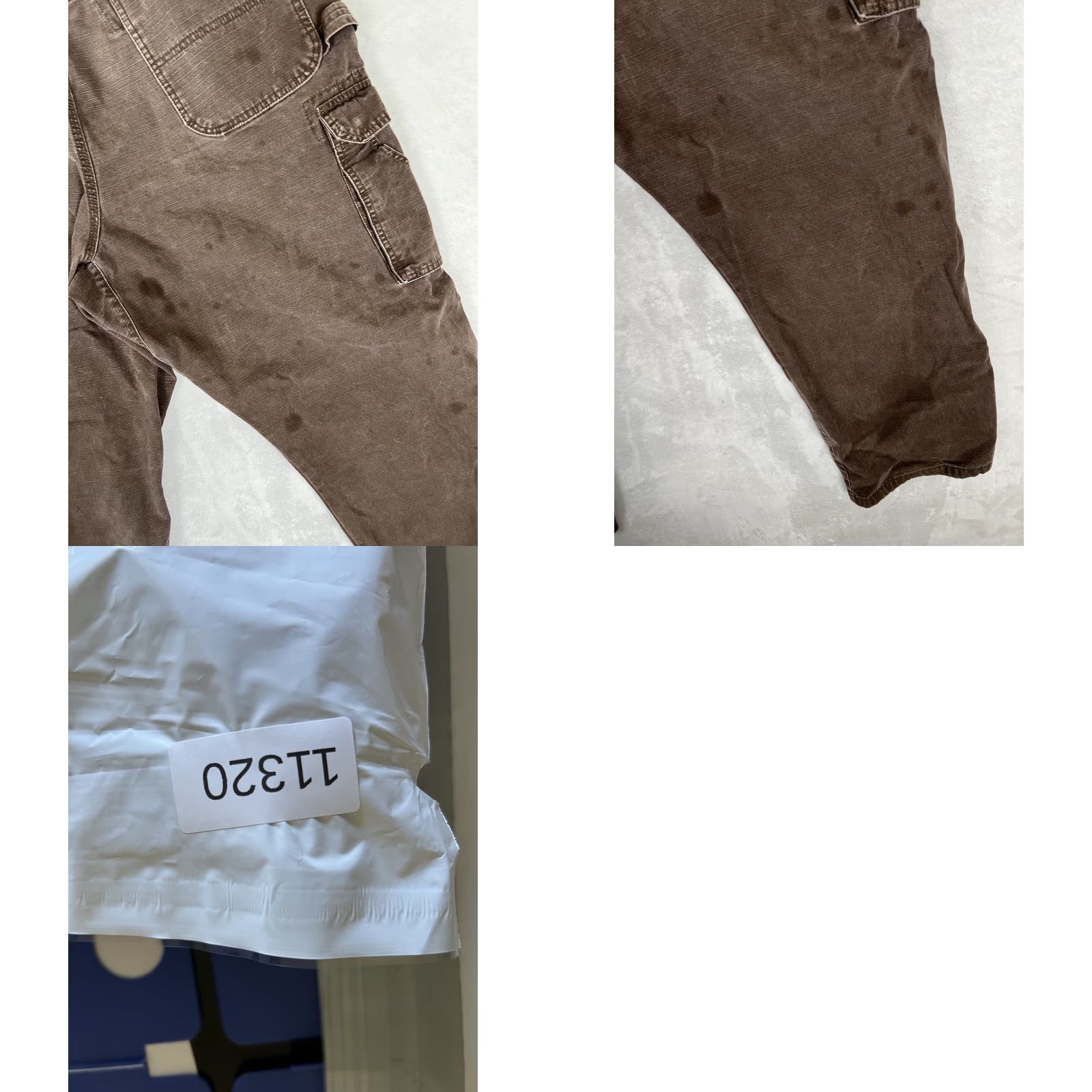 Wrangler Wrangler RIGGS Workwear Cargo Pants Brown 42x32 Cotton Canvas Relaxed Straight 90s Grunge Logo Mens Pants Size US 42 / EU 58 - 9 Thumbnail