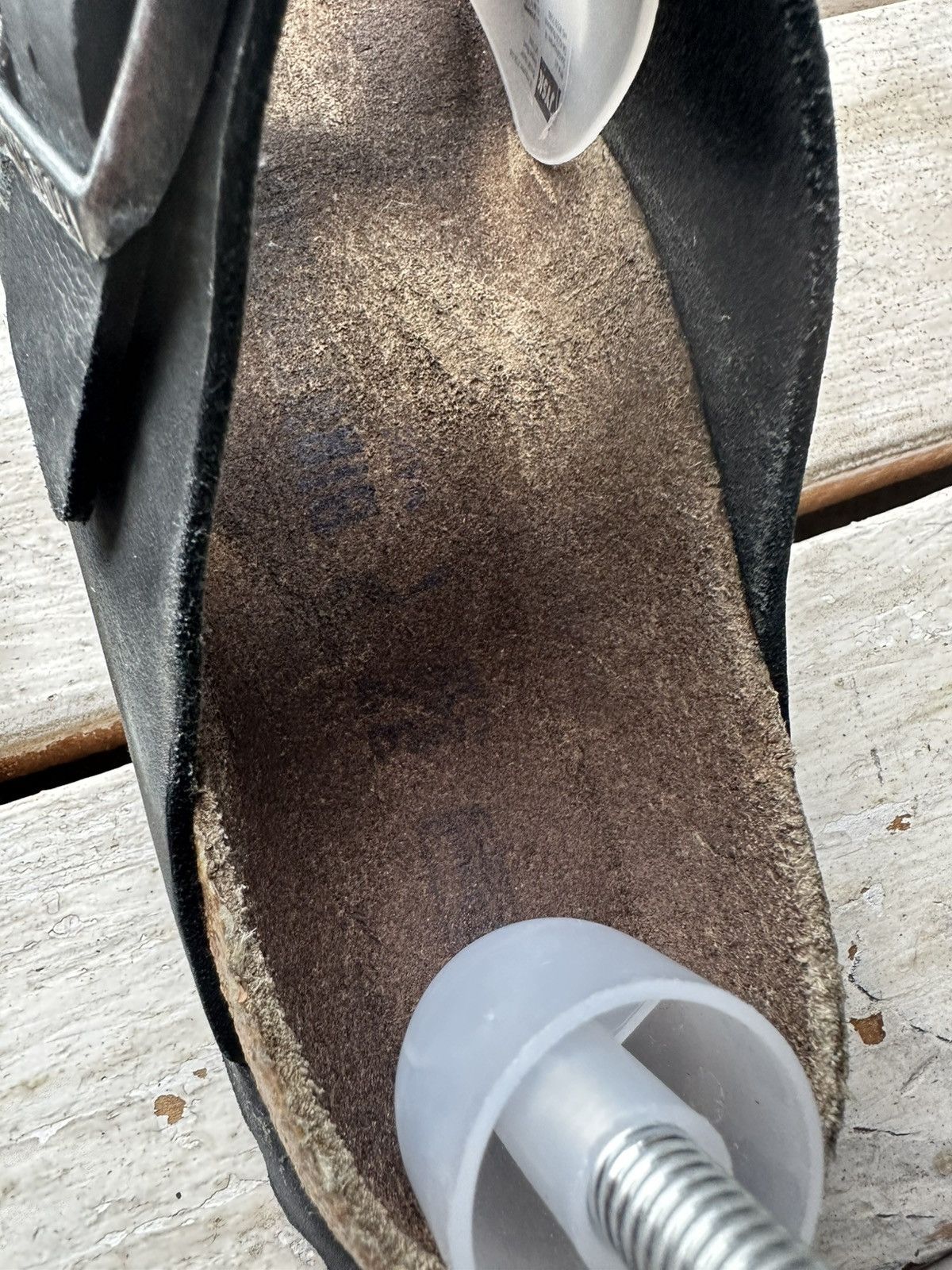 Birkenstock 🚨 VNTG Birkenstock 38 black unisex Luxe Sandals rare slides Size US 8 / IT 38 - 14 Thumbnail