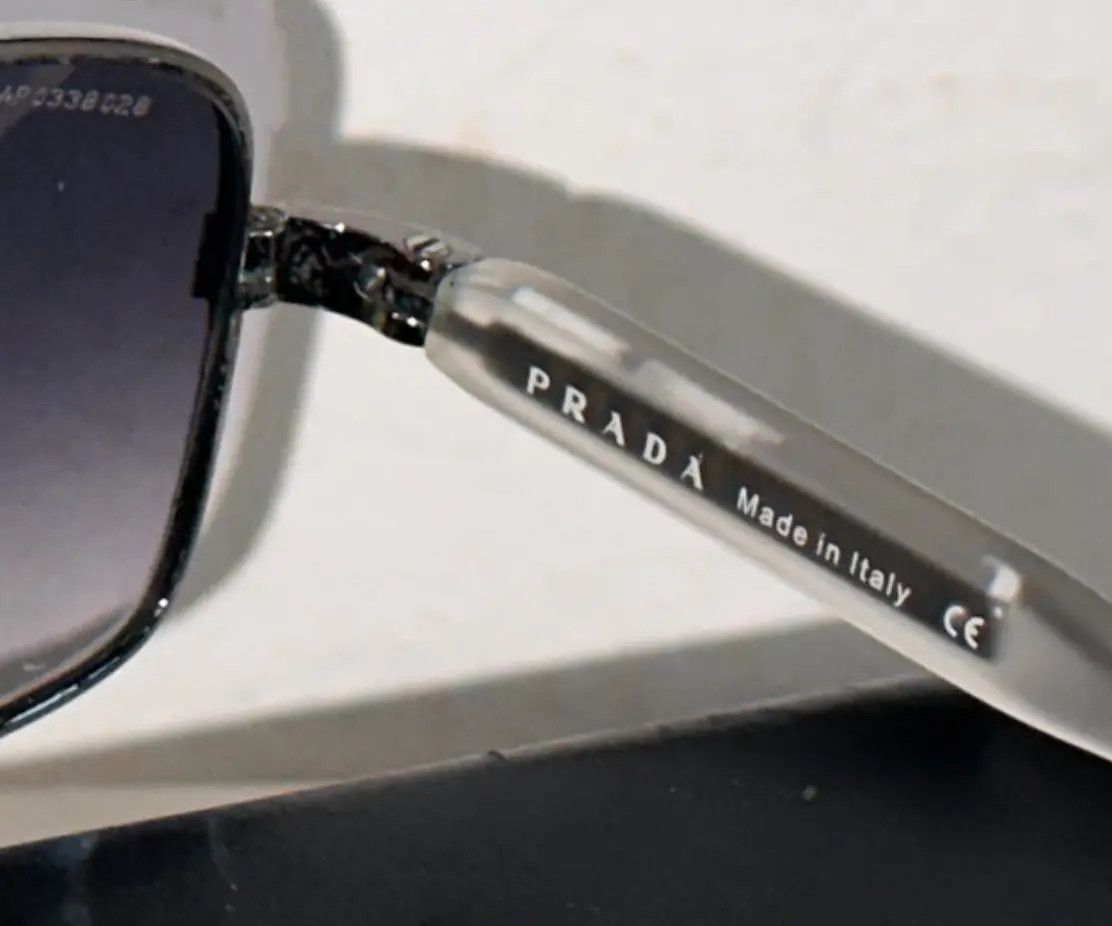 Prada × Vintage PRADA Sunglasses SPR 54 Sport Symbol Wrap Shield Mask RI883 Size ONE SIZE - 3 Thumbnail