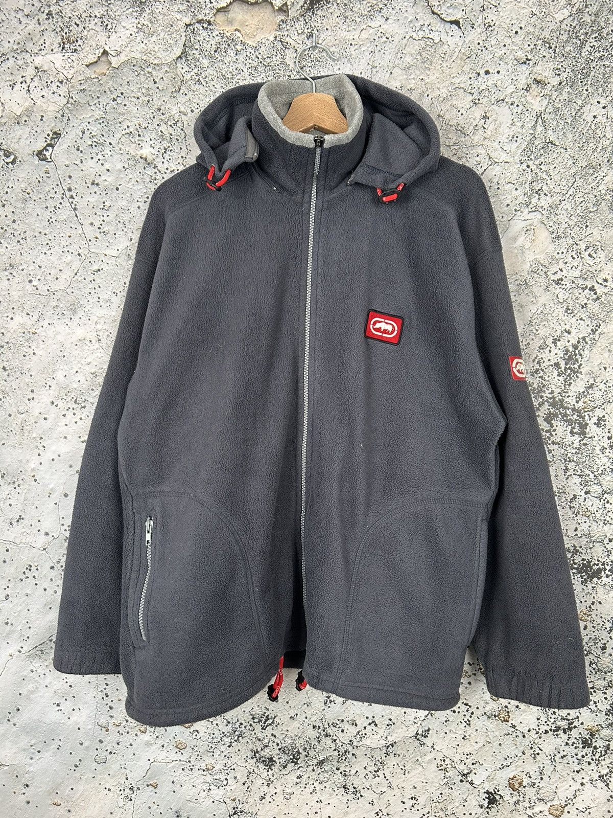 Ecko Unltd. Vintage Ecko Unltd Rap Fleece Sweatshirt 90s Baggy Boxy Size US S / EU 44-46 / 1 - 1 Thumbnail