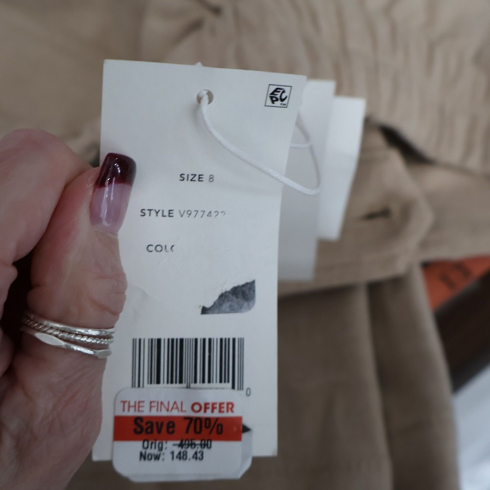 Vince Vince Wide Leg Cargo Pant Women 8 Tan Utility High Rise Wool Size 30" / US 8 / IT 44 - 16 Thumbnail