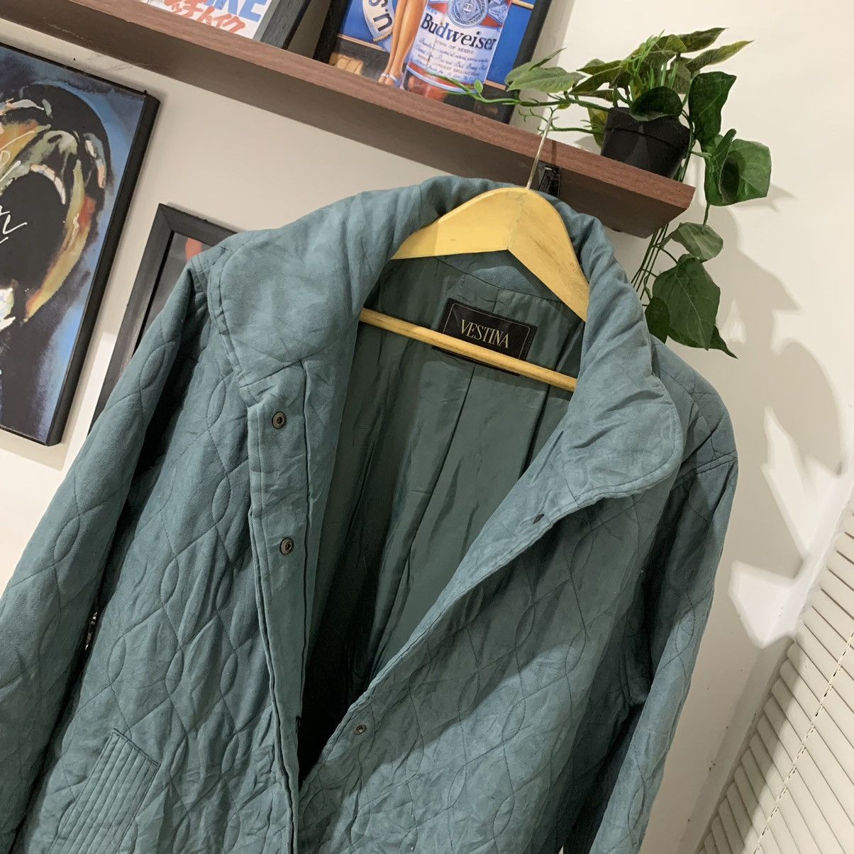 Japanese Brand × Vintage Vestina Overcoat Suede Long coat Jacket Size US XL / EU 56 / 4 - 4 Thumbnail