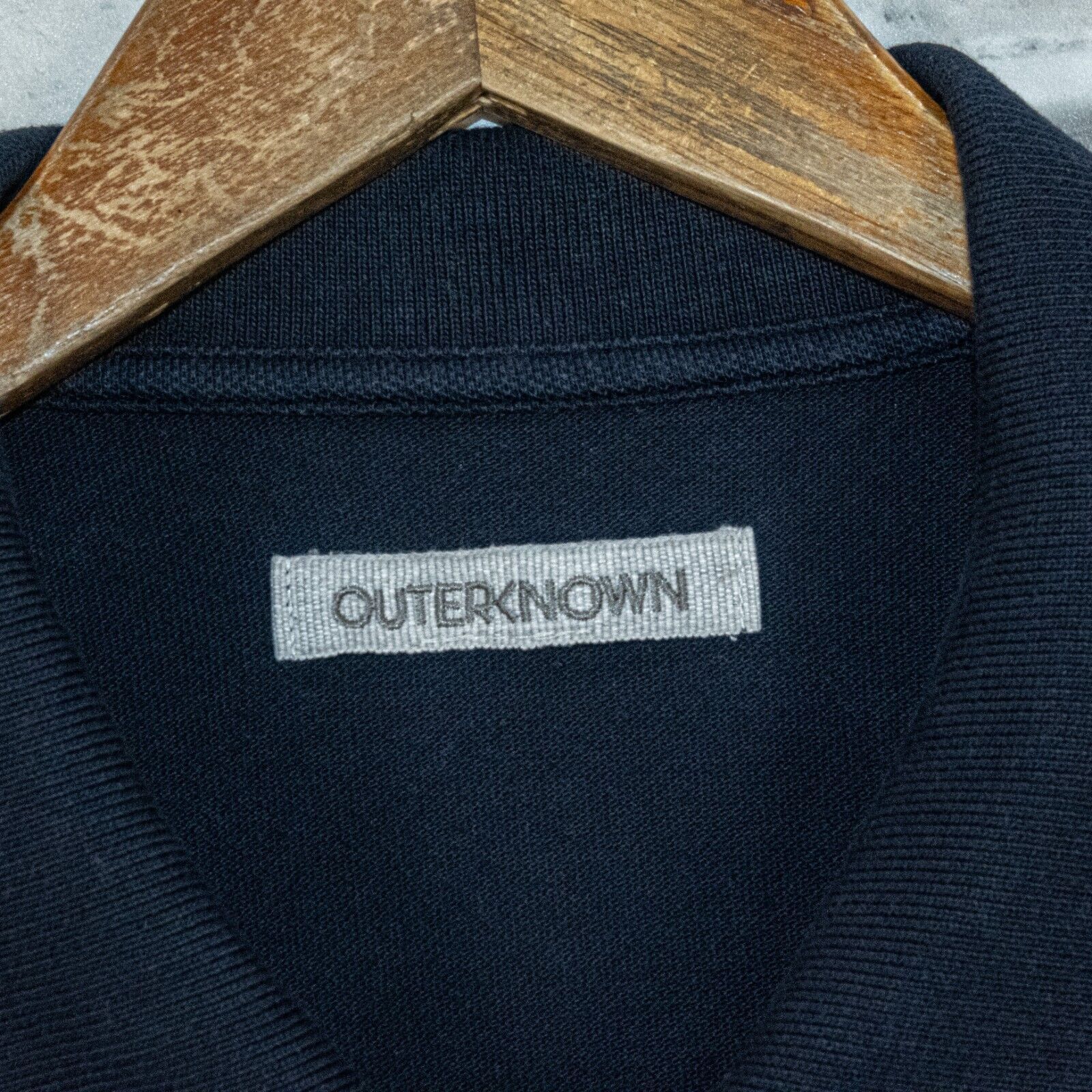 Outerknown OUTERKNOWN Men's Organic Cotton Polo shirt in Navy Blue Size US XXL / EU 58 / 5 - 2 Thumbnail
