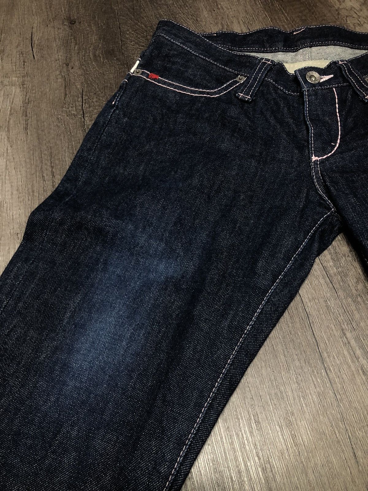 Designer × Japanese Brand × Vintage Vintage Chopper Tooth Denim Jeans Rare Design Unisex Size US 30 / EU 46 - 11 Thumbnail