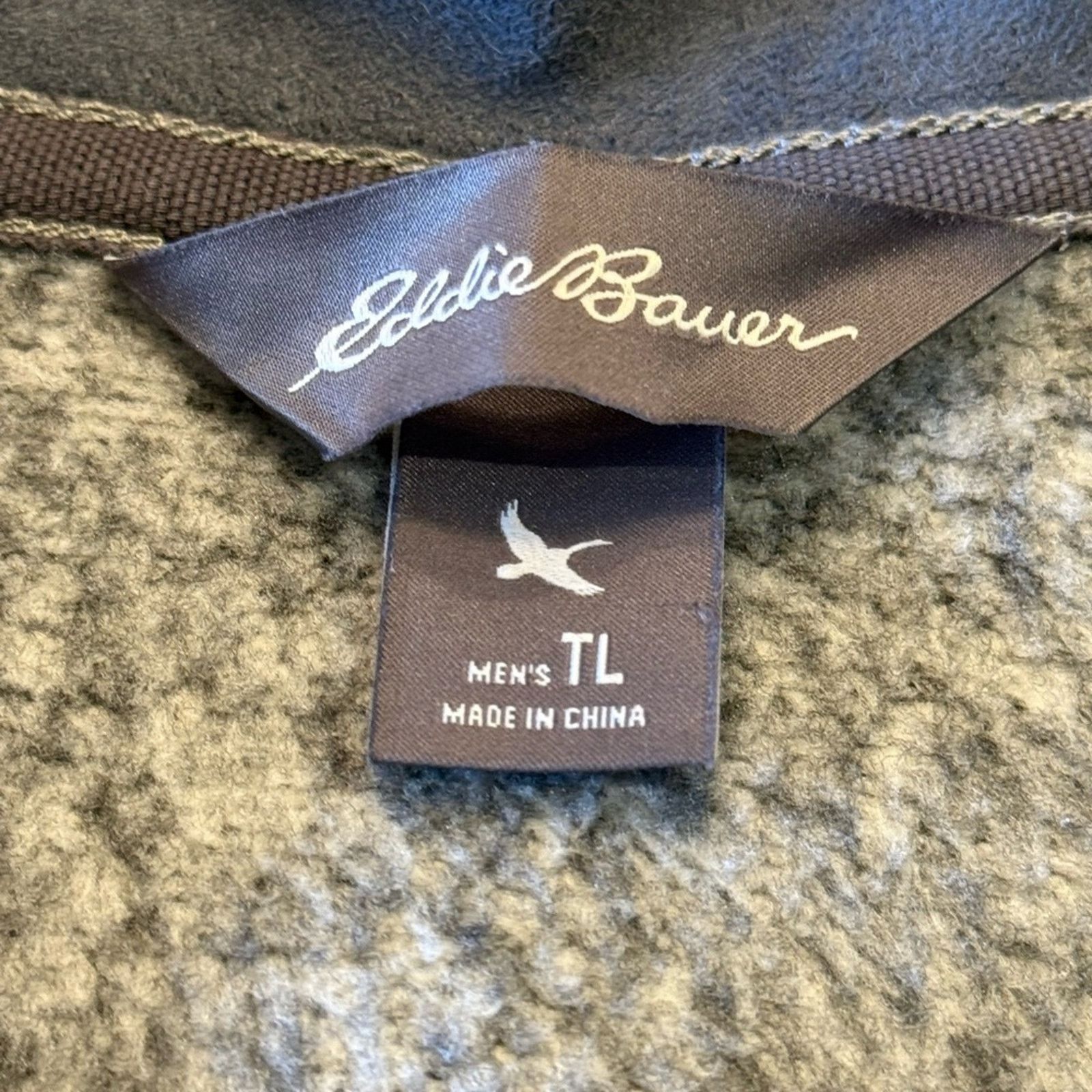 Eddie Bauer Eddie Bauer Large Tall Quarter Zip Fleece Lined Pullover Size US L / EU 52-54 / 3 - 3 Thumbnail